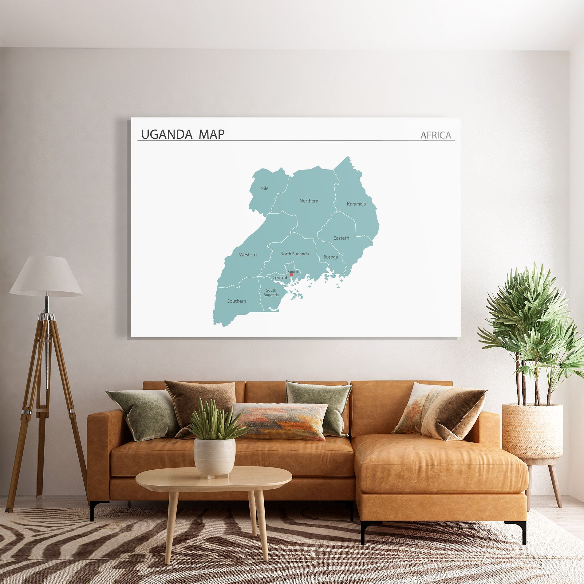 Uganda Map mockup 7