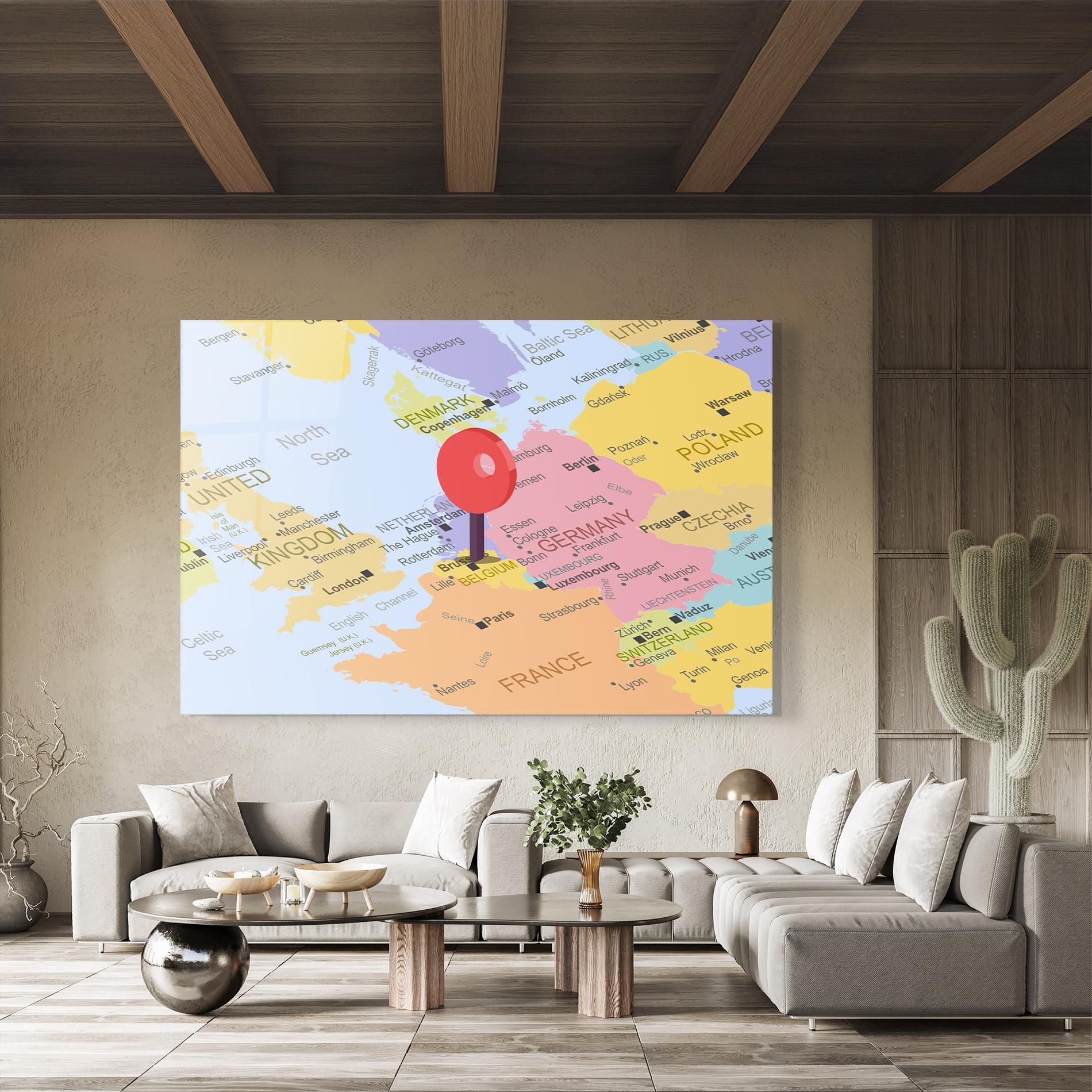 Tablou Sticla Belgium Close Up mockup 8