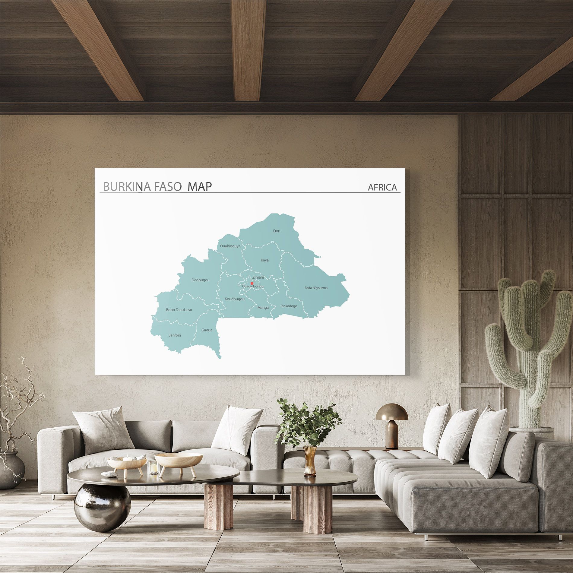 Burkina Faso Map mockup 8