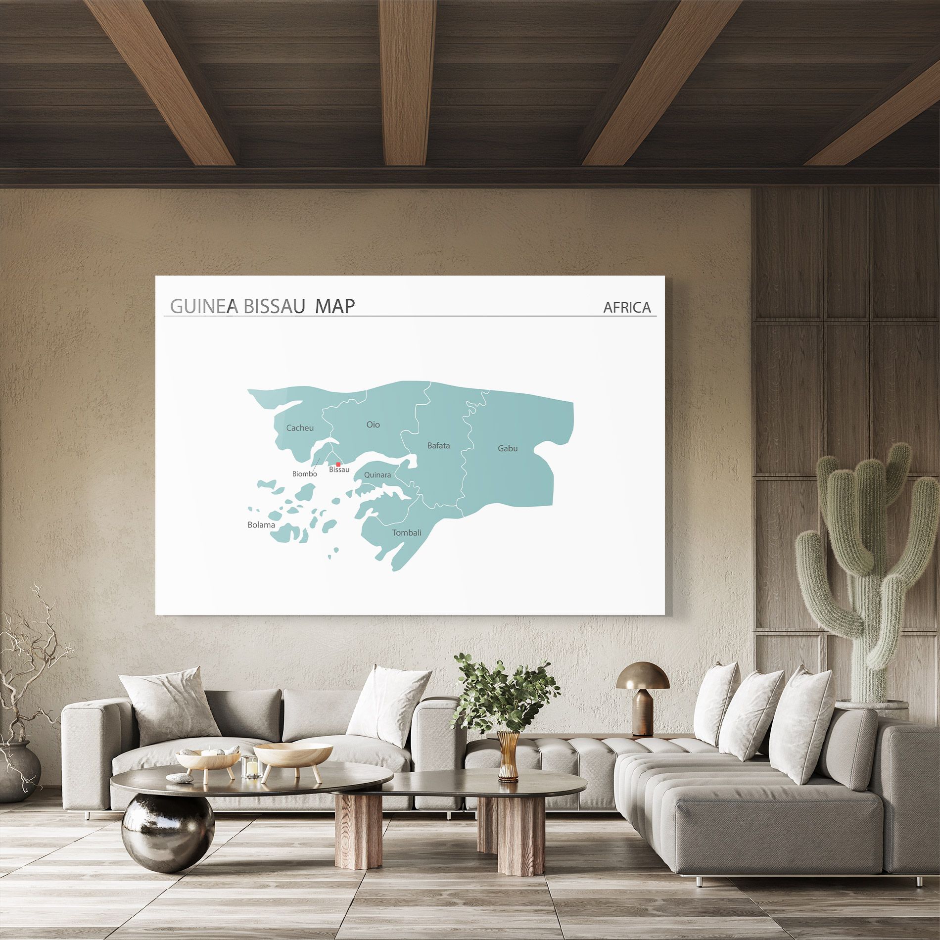 Guinea Bissau Map mockup 8