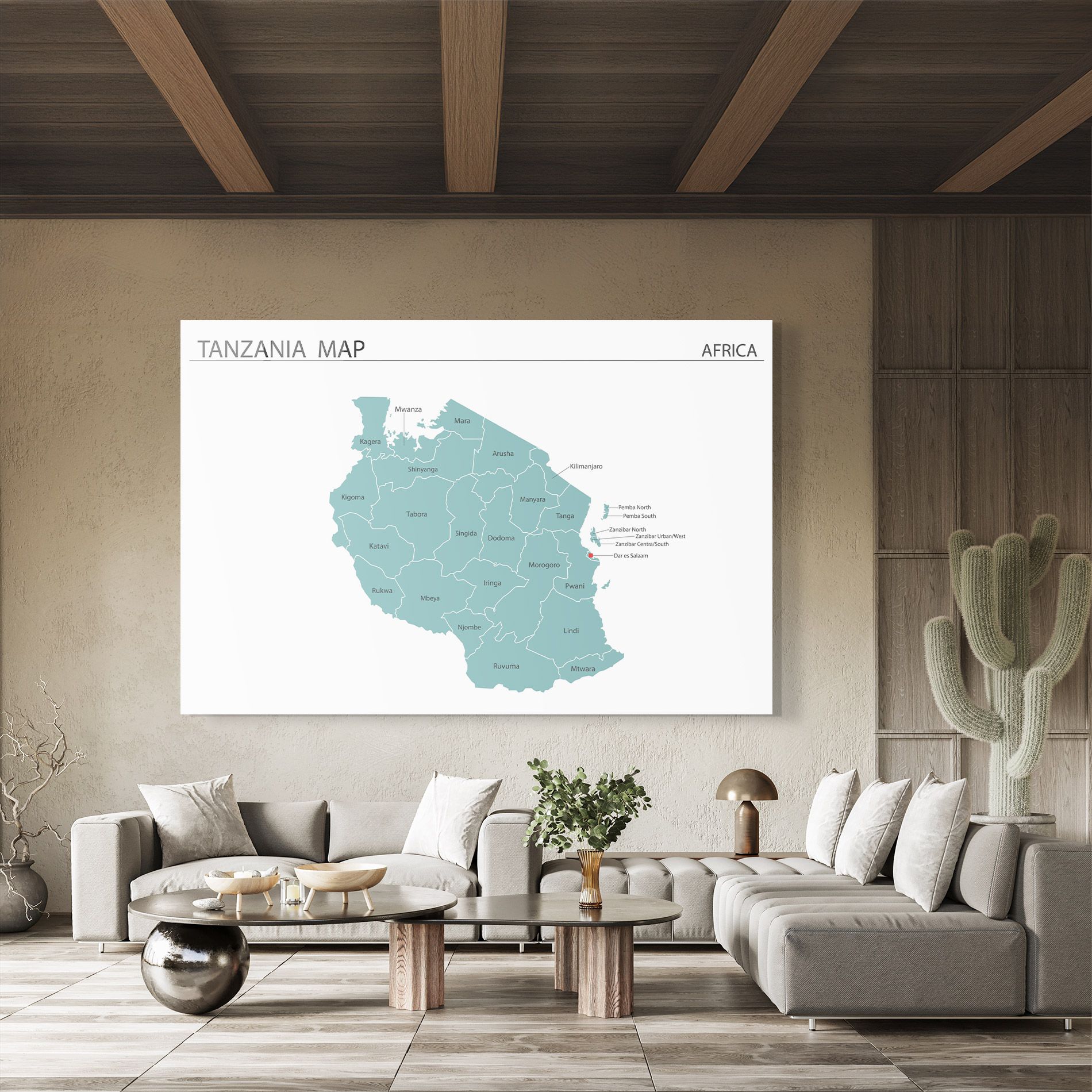 Tanzania Map mockup 8