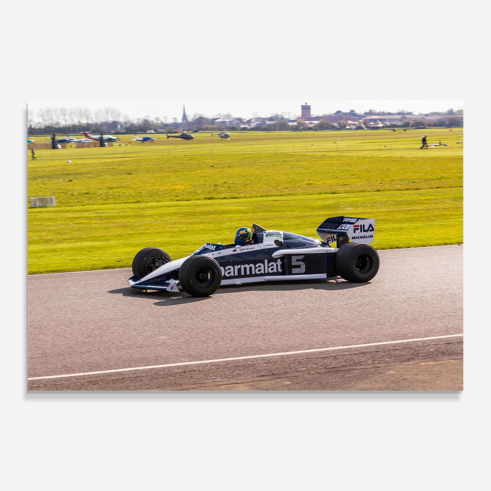 Tablou Sticla Black F1 Car mockup 0