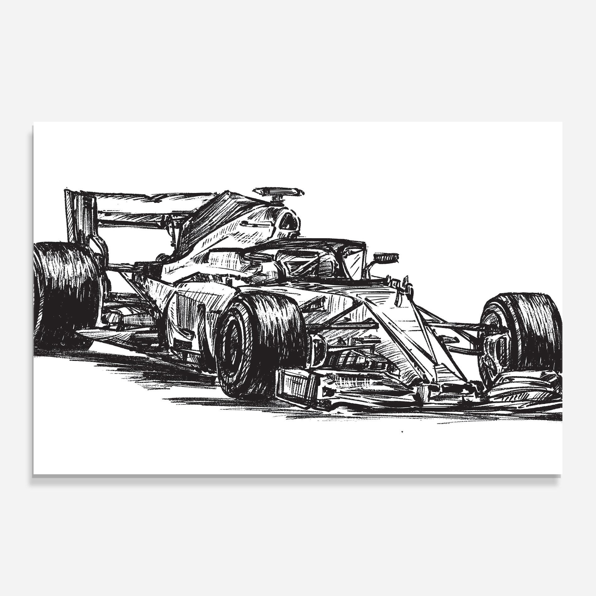 Tablou Sticla Black Line F1 mockup 0