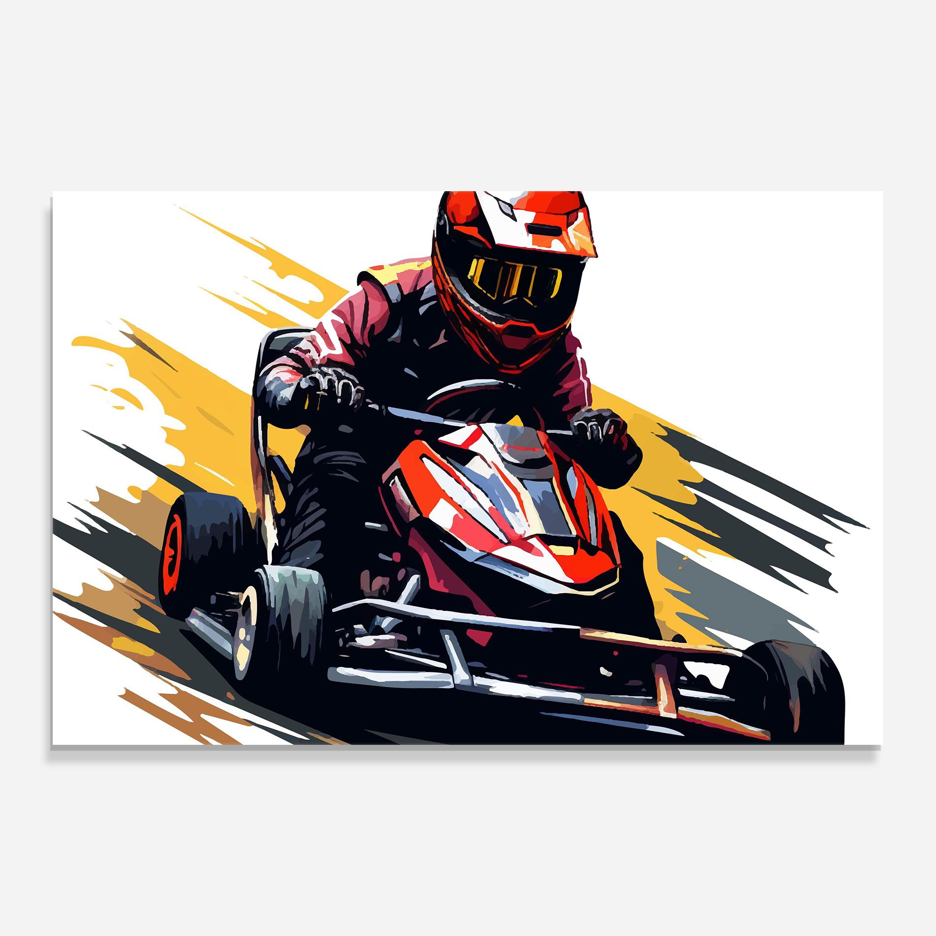 Red Race F1 Car mockup 0