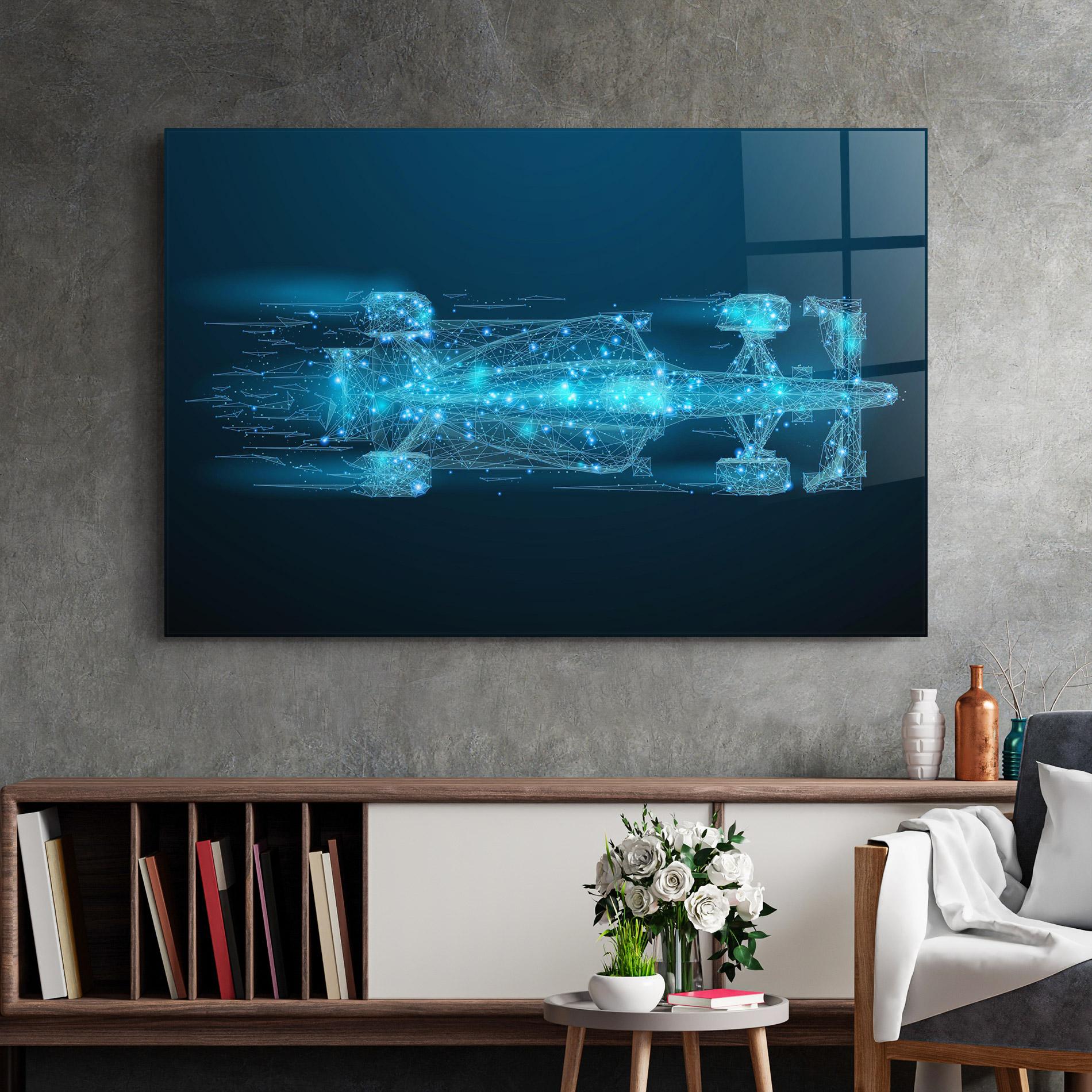 Tablou Sticla Blue Light F1 mockup 2