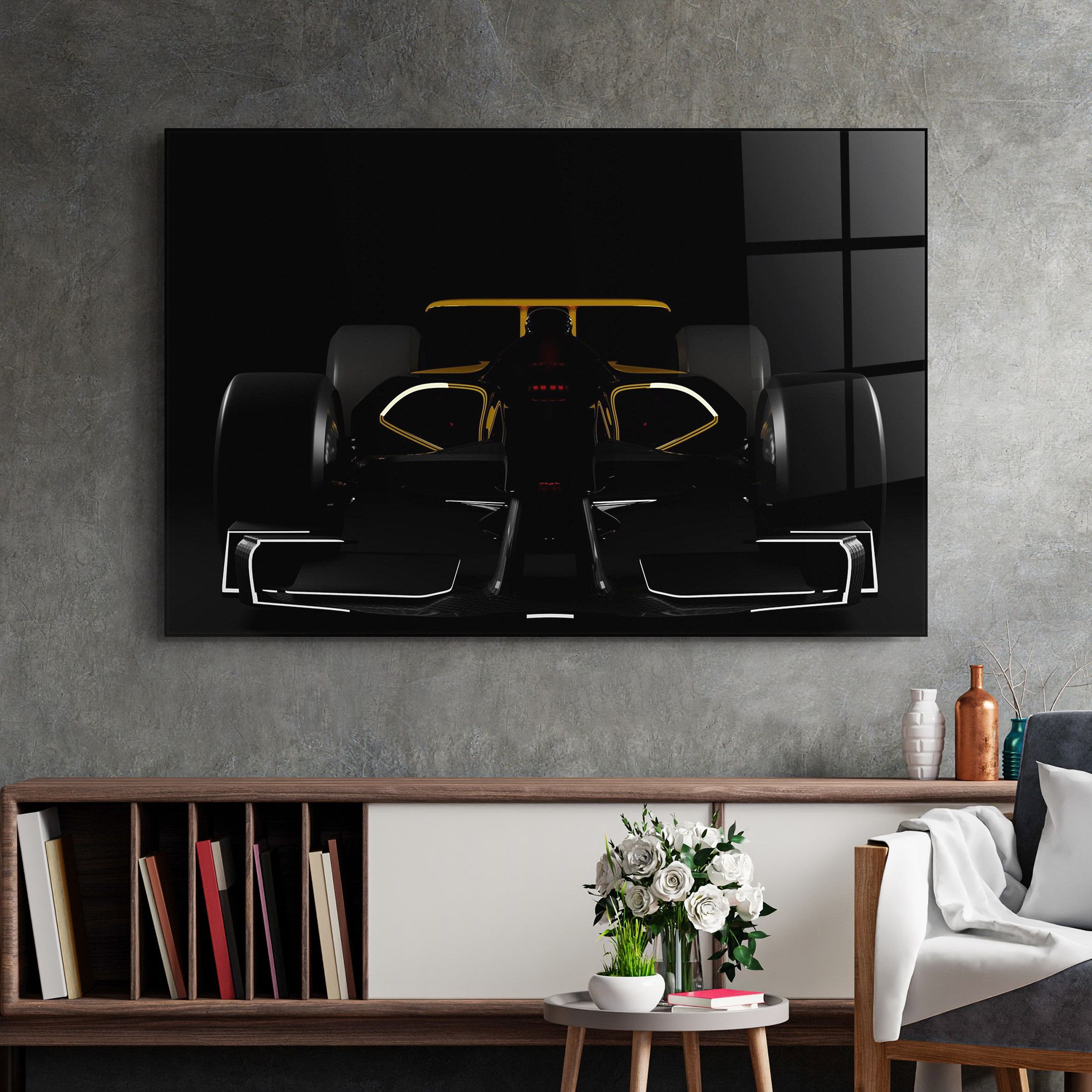 Dark F1 Car mockup 2