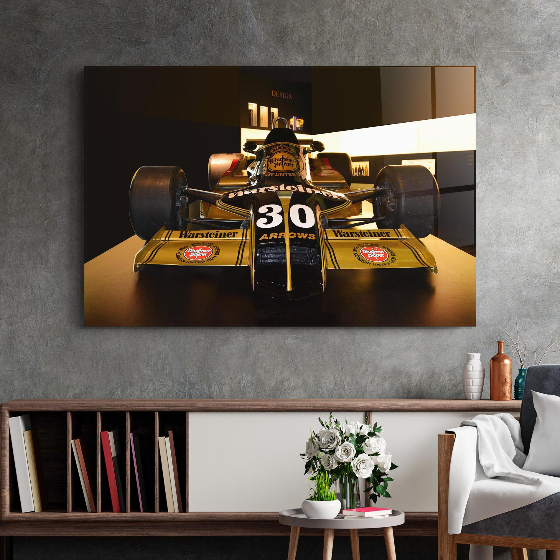 Tablou Sticla Formula 1 Car Color mockup 2