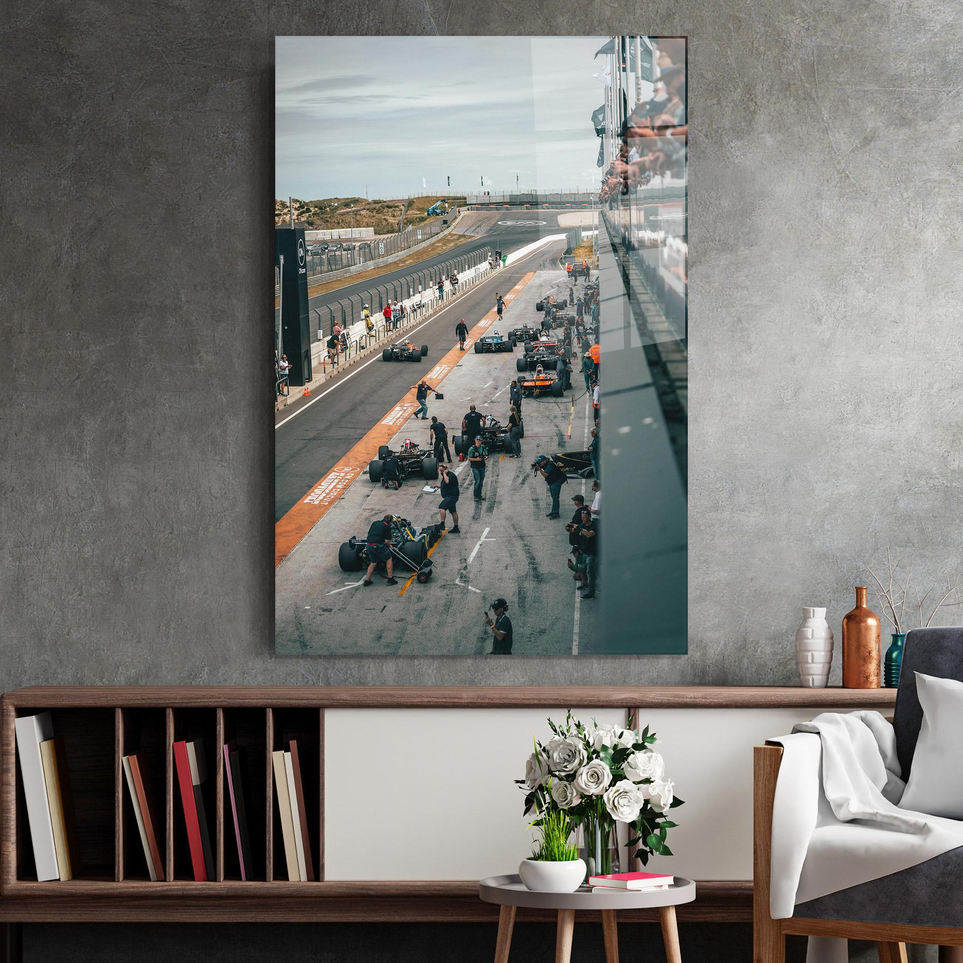 Tablou Sticla Fromula 1 Cars mockup 2