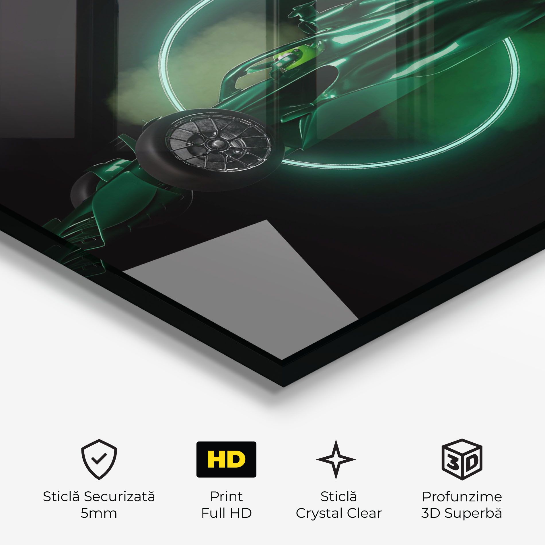 Green Racing Car mockup 3