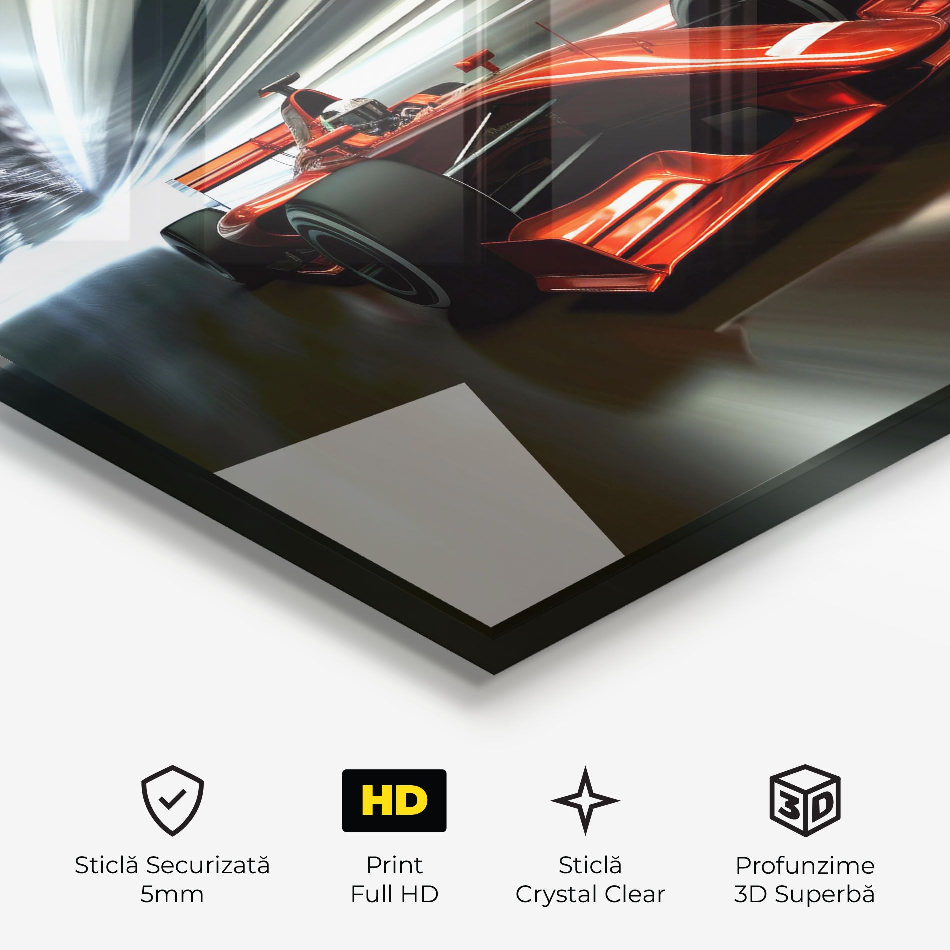 Red F1 Fast Car mockup 3