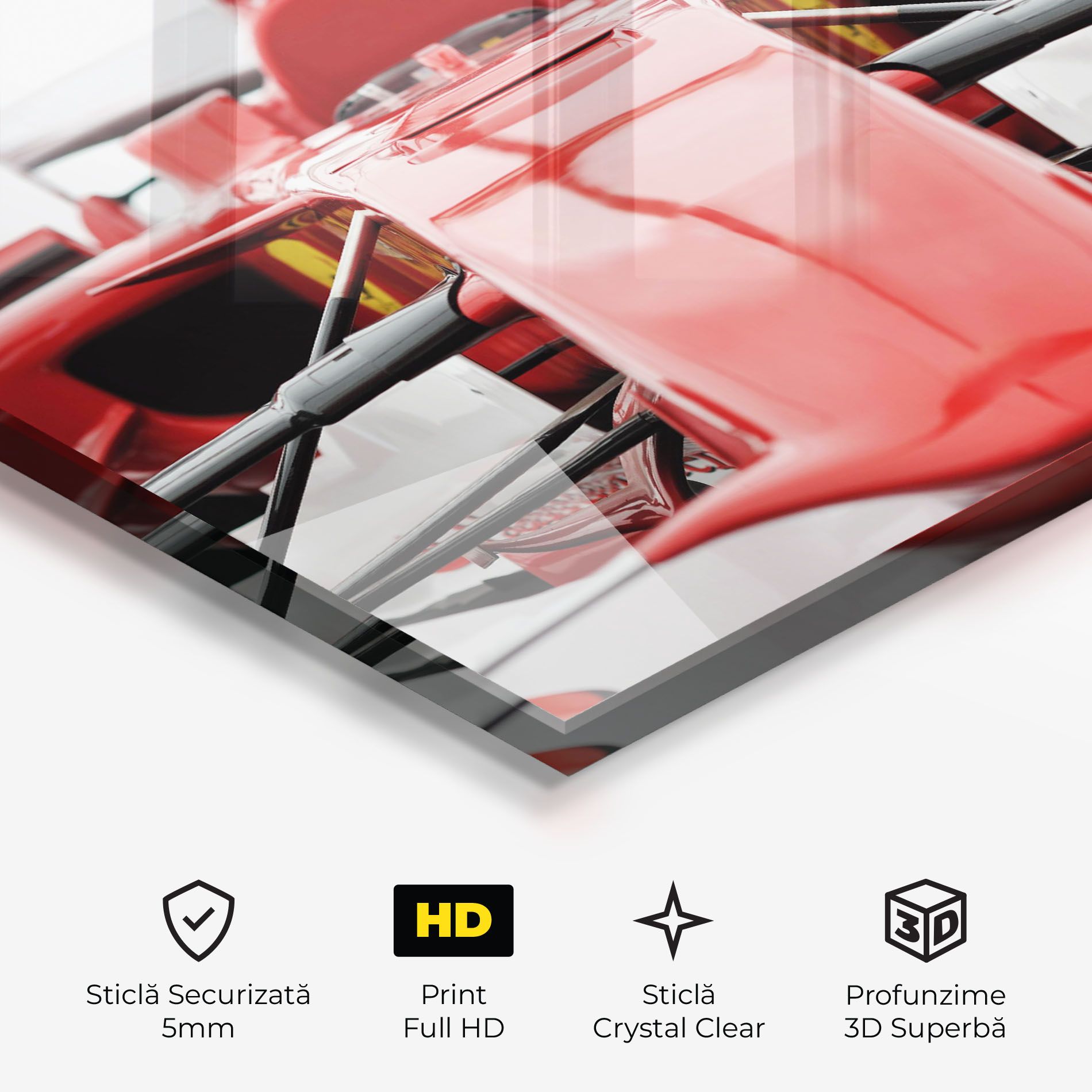 Red Formula 1 Car mockup 3