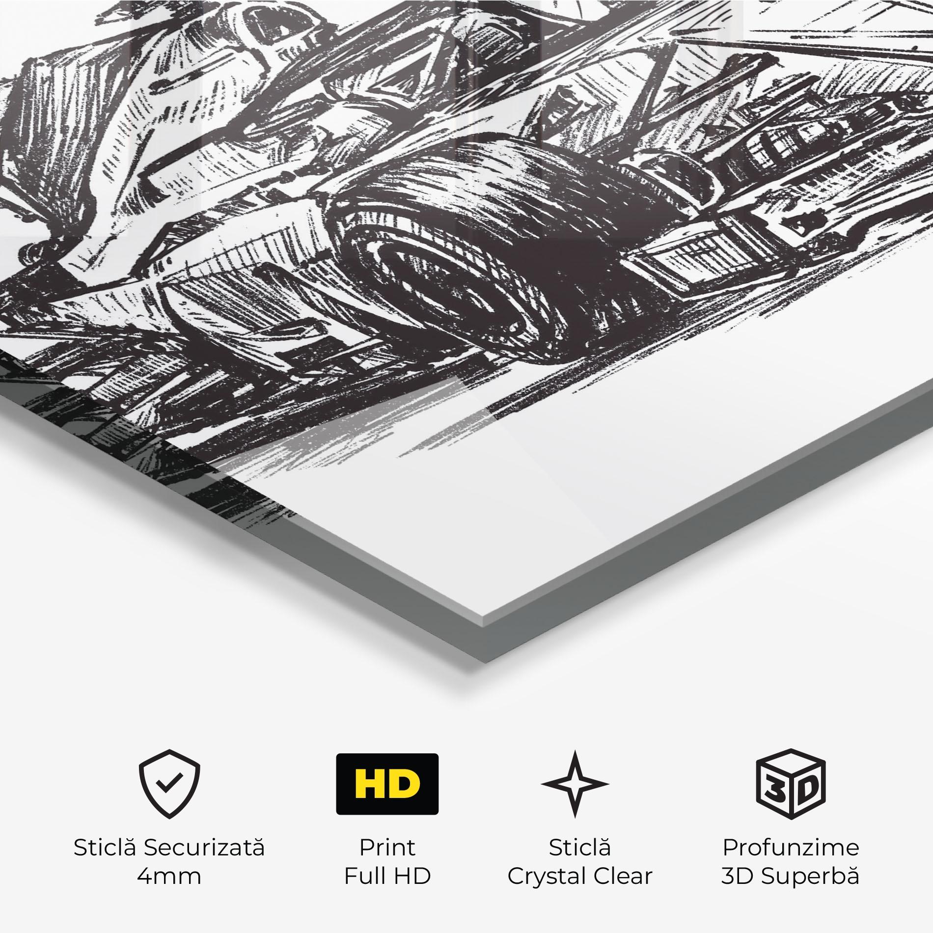 Tablou Sticla Black Line F1 mockup 3