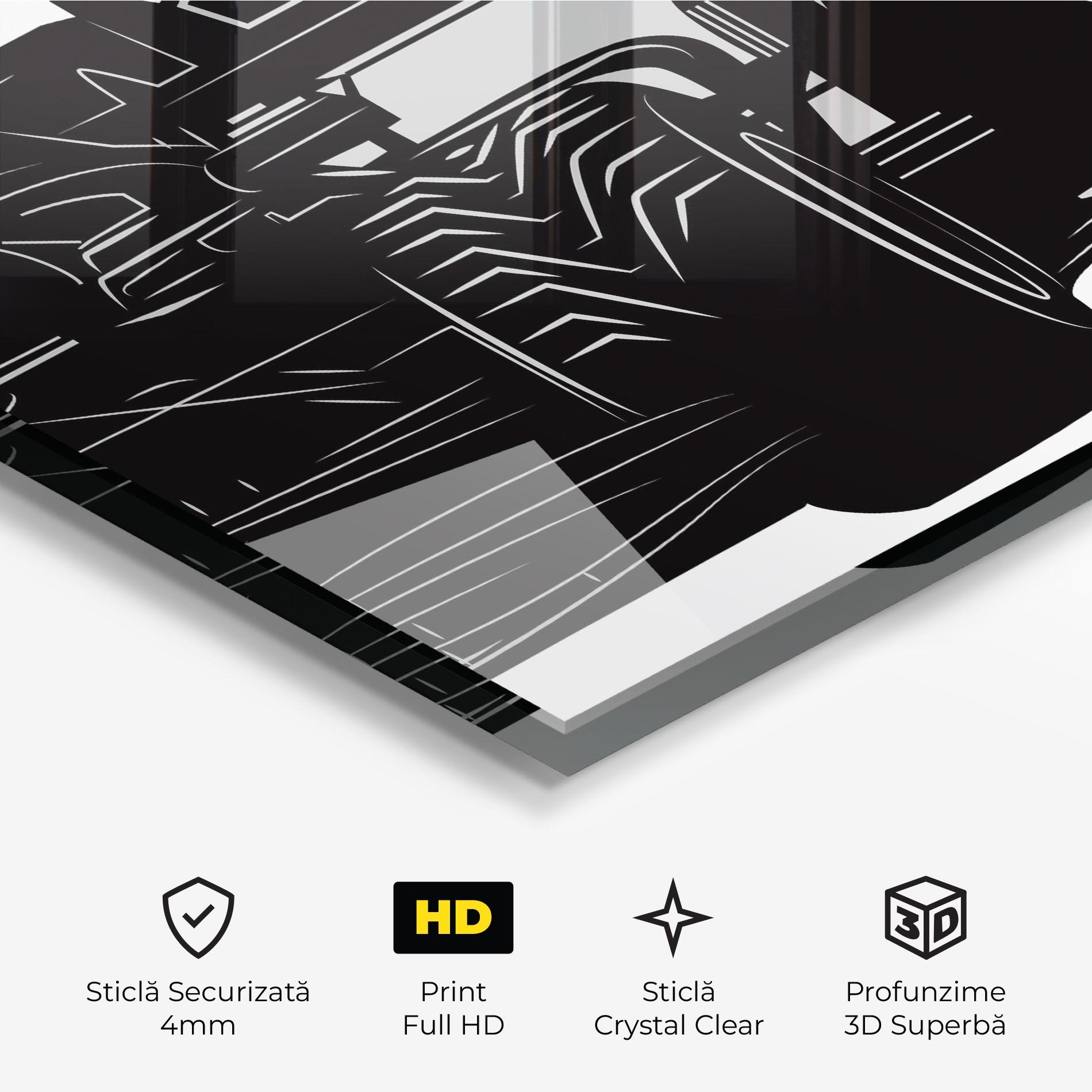 Tablou Sticla Car F1 Smoke mockup 3