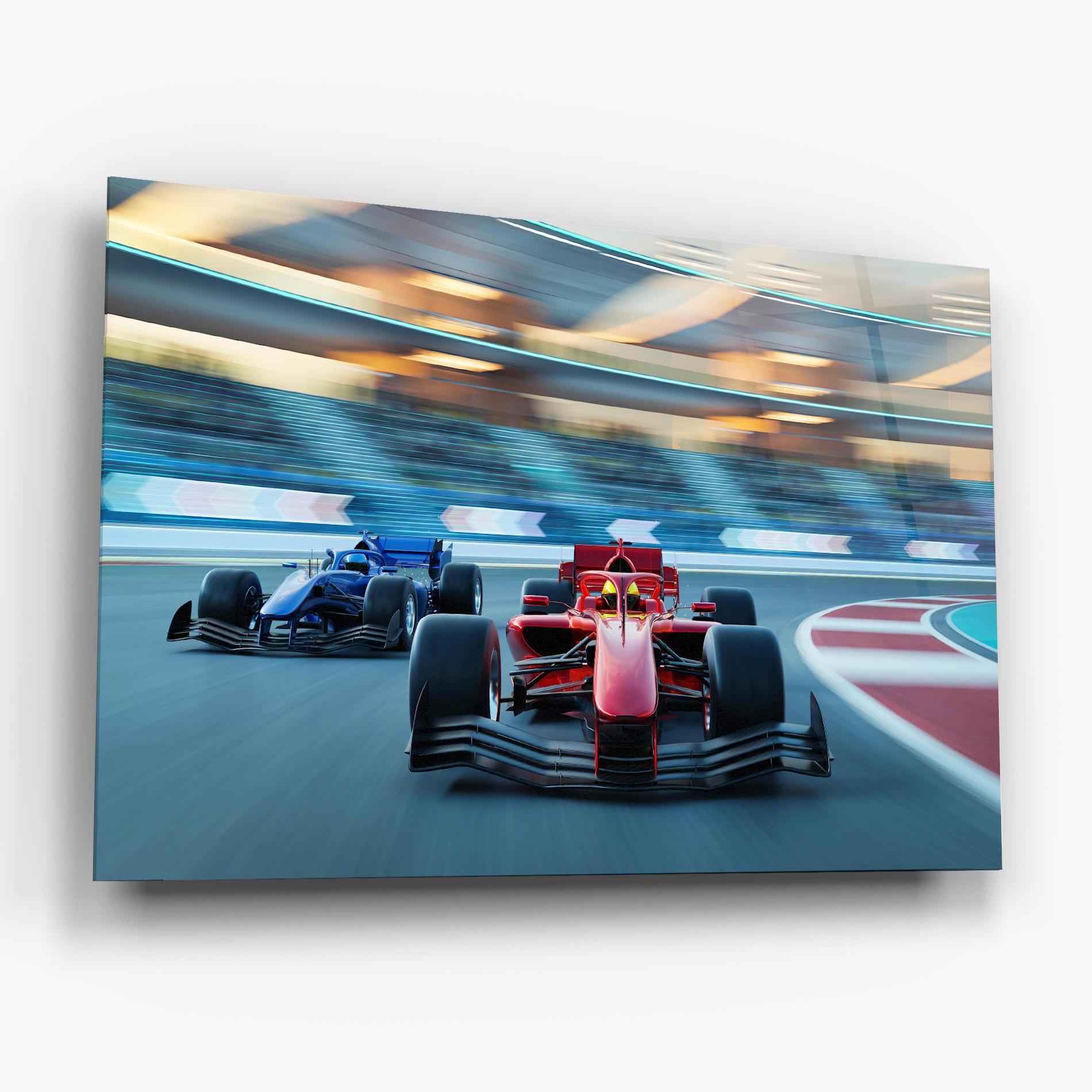 Tablou Sticla F1 Racing mockup 6