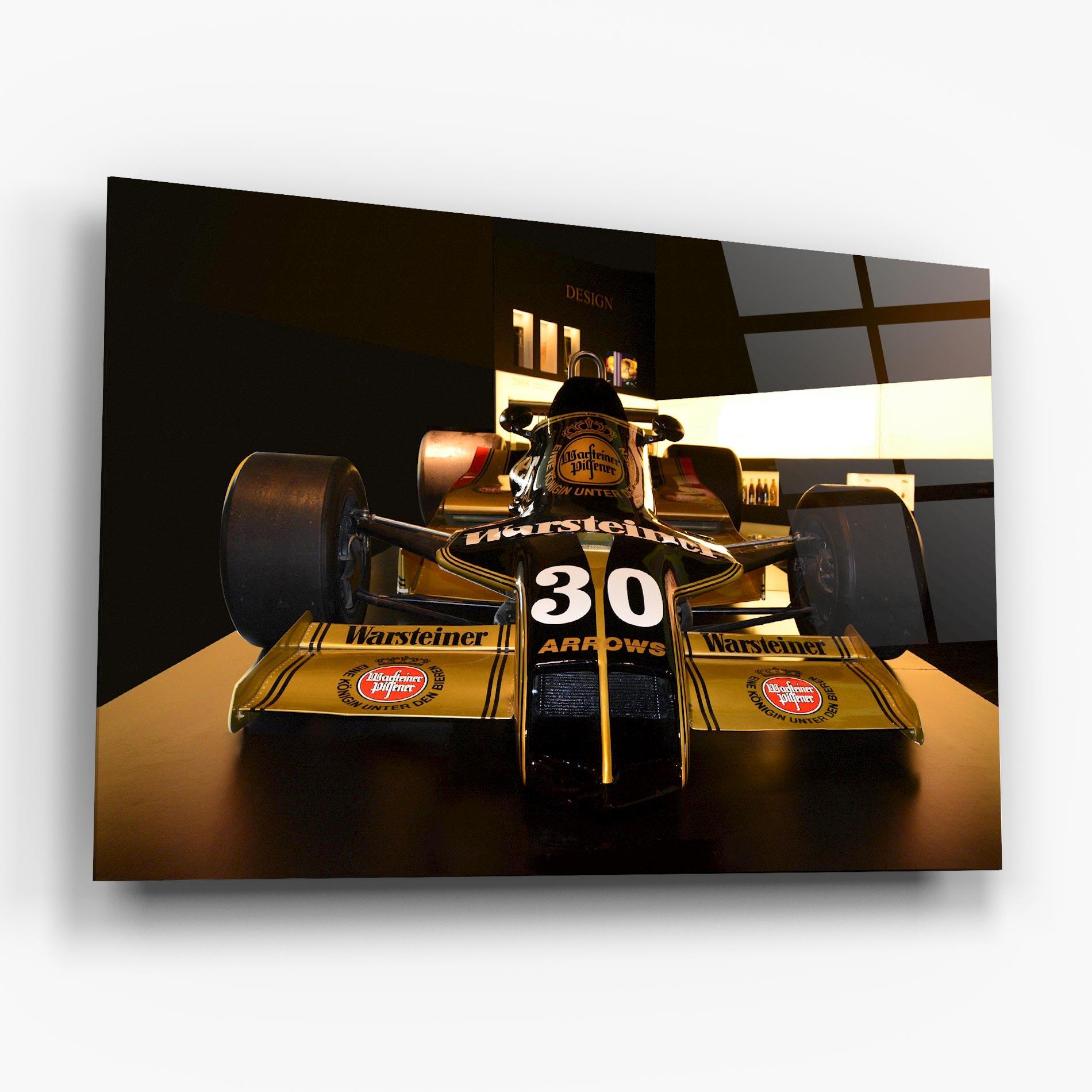 Tablou Sticla Formula 1 Car Color mockup 6