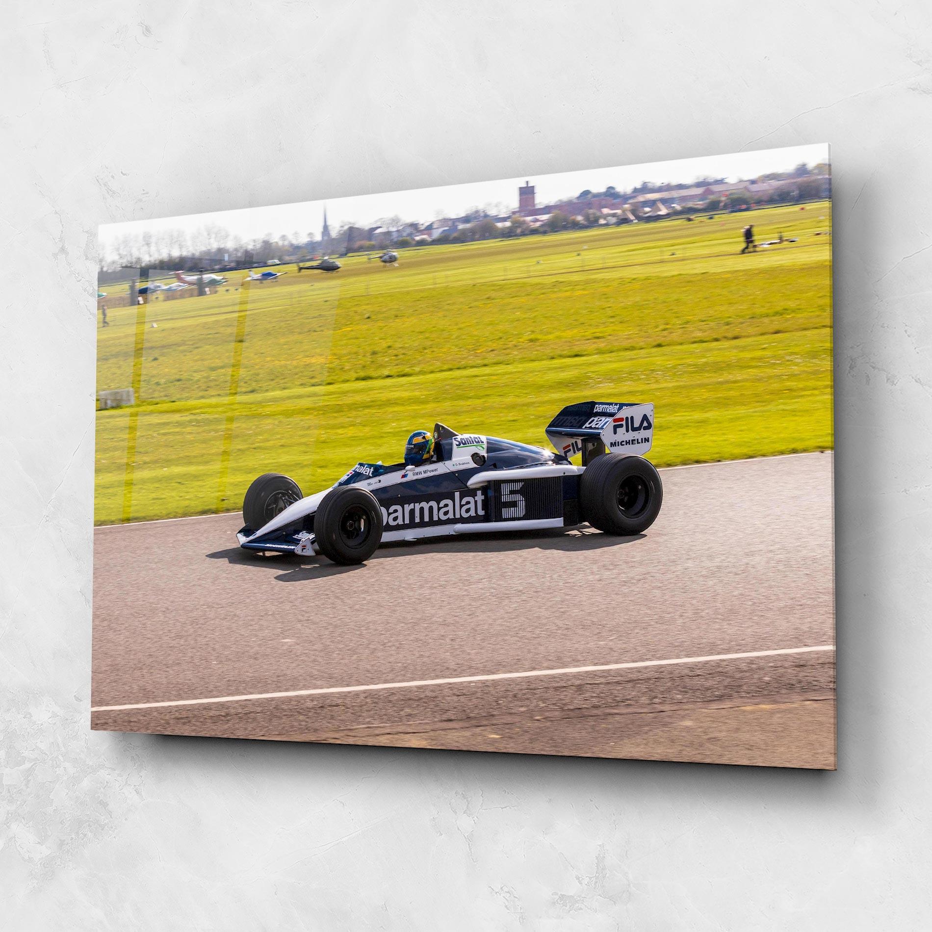 Tablou Sticla Black F1 Car mockup 1
