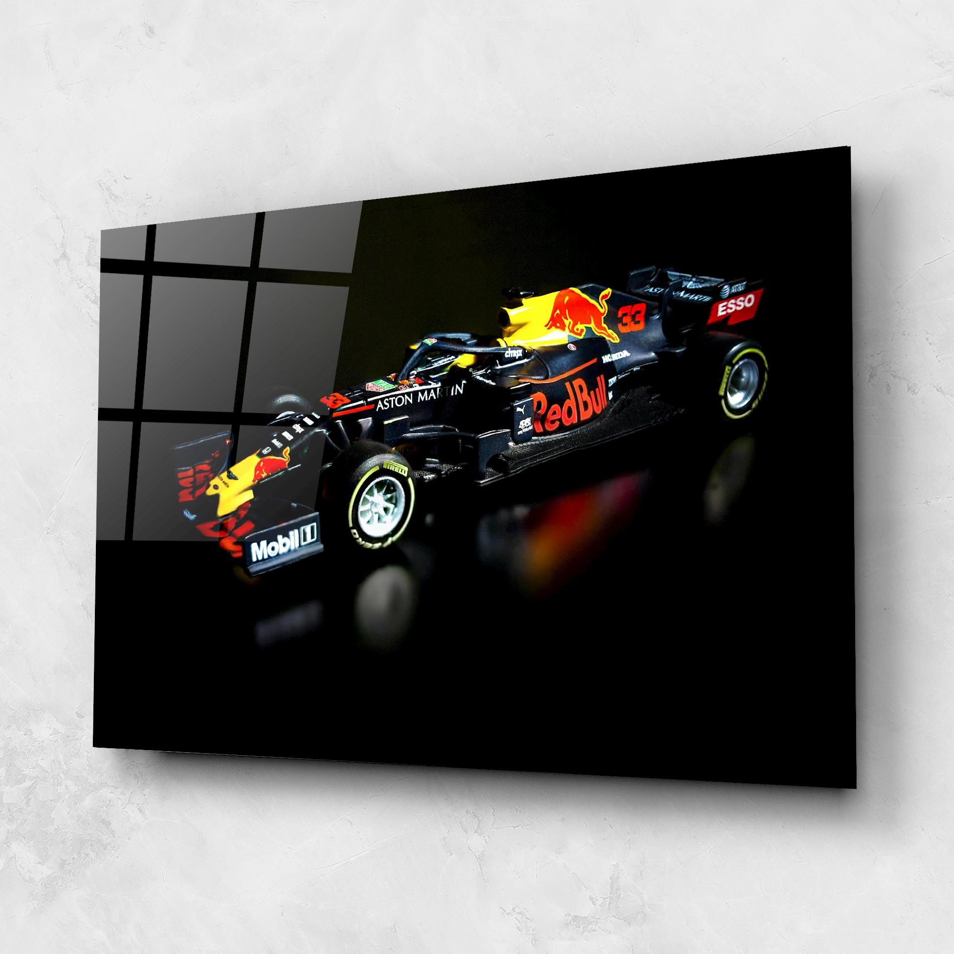 Tablou Sticla Black Yellow F1 mockup 1