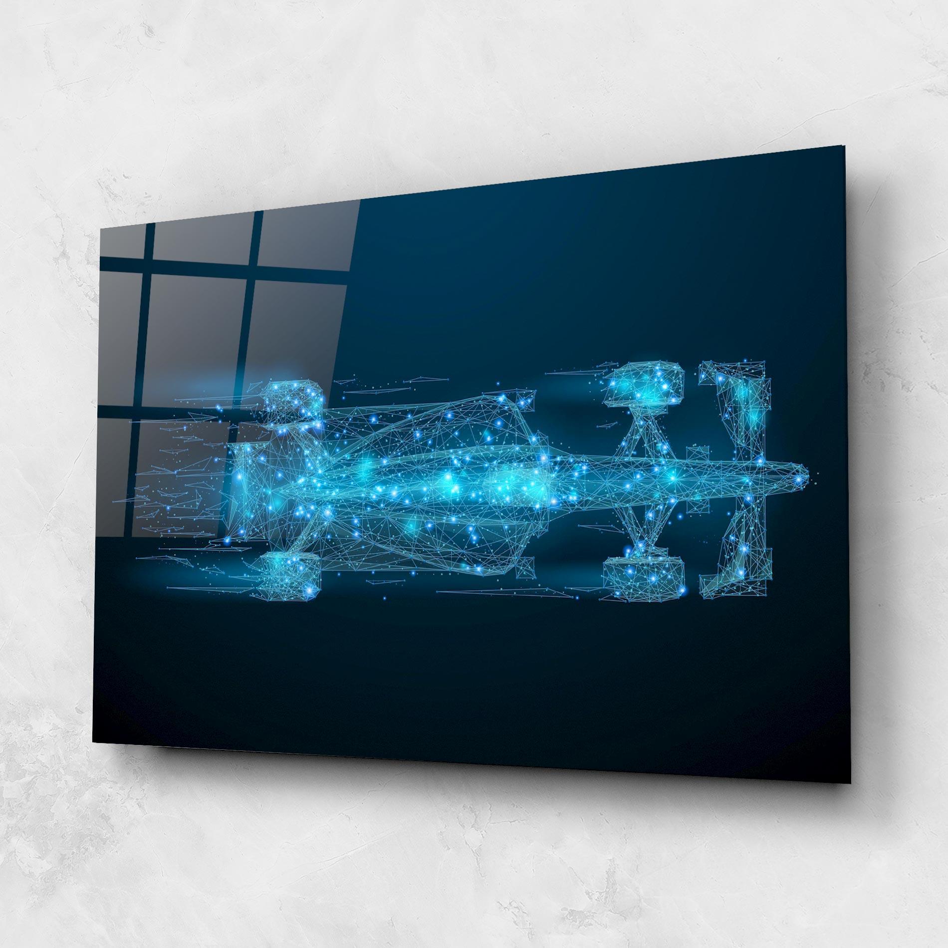 Tablou Sticla Blue Light F1 mockup 1
