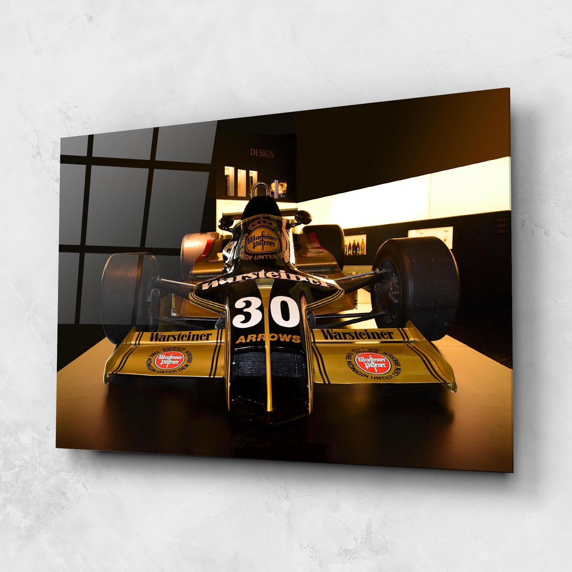 Tablou Sticla Formula 1 Car Color mockup 1