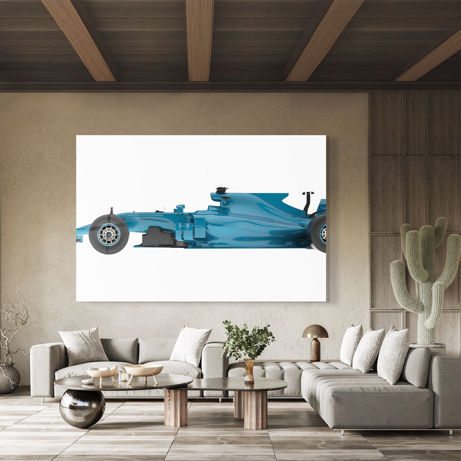 Blue F1 Toy mockup 8