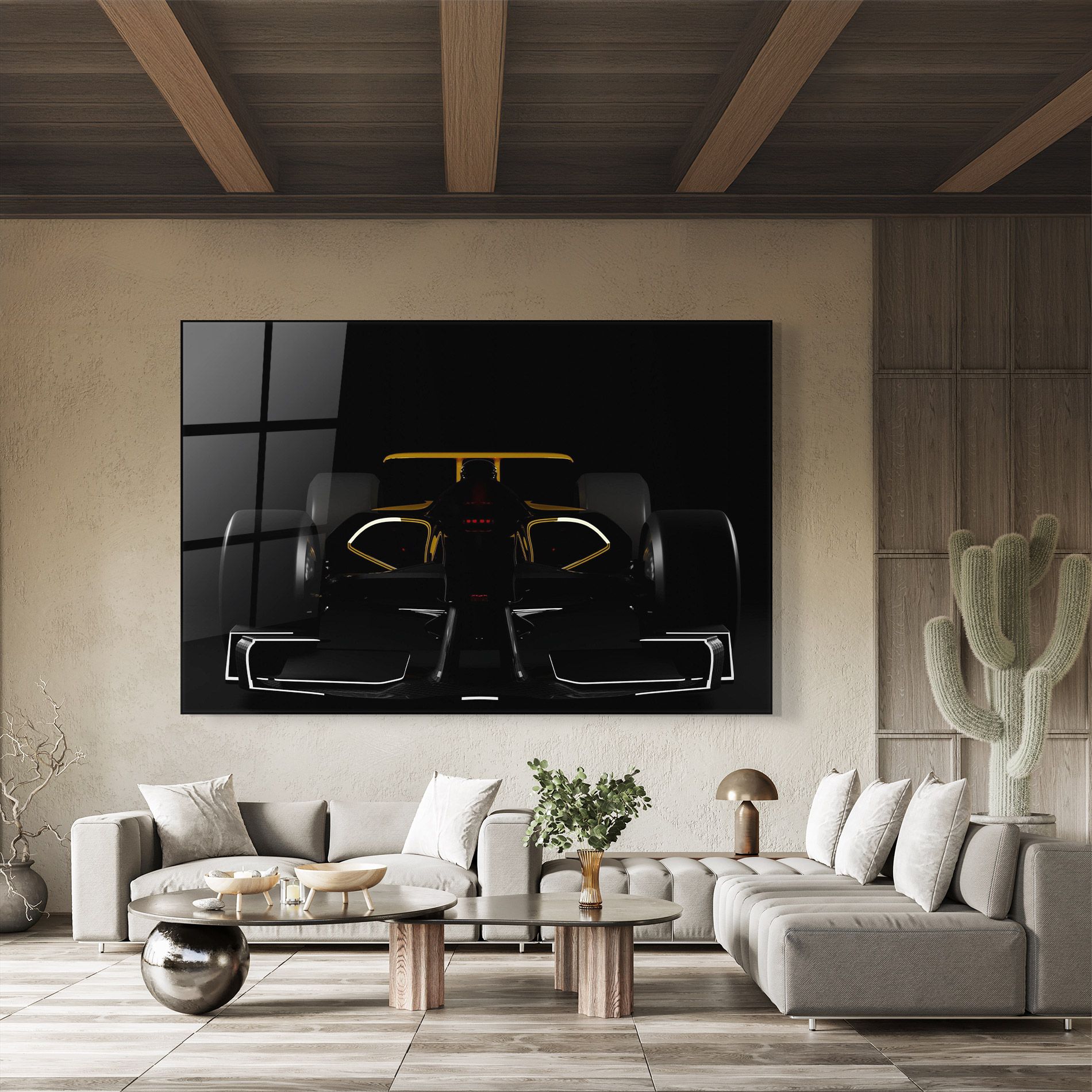 Dark F1 Car mockup 8