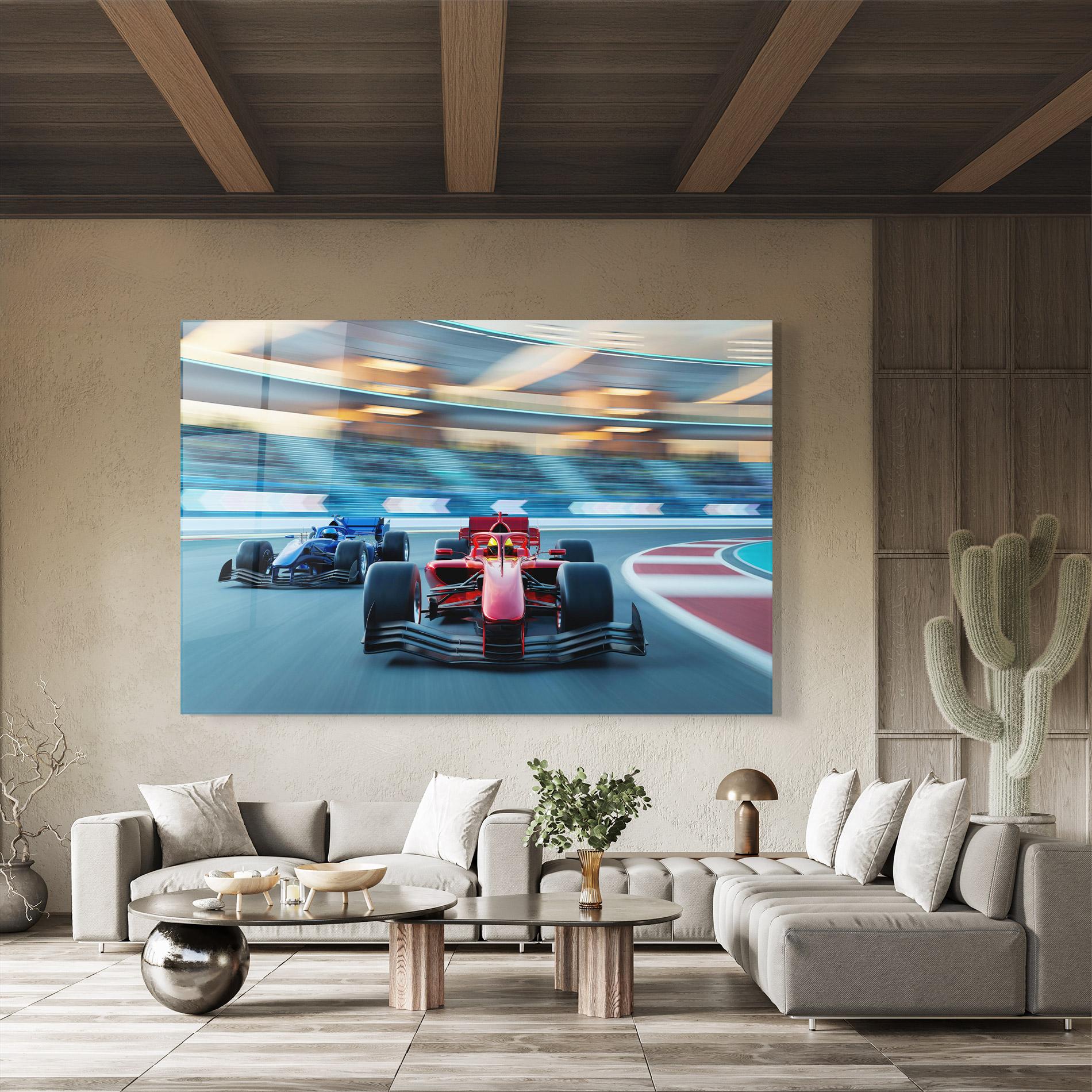 Tablou Sticla F1 Racing mockup 8