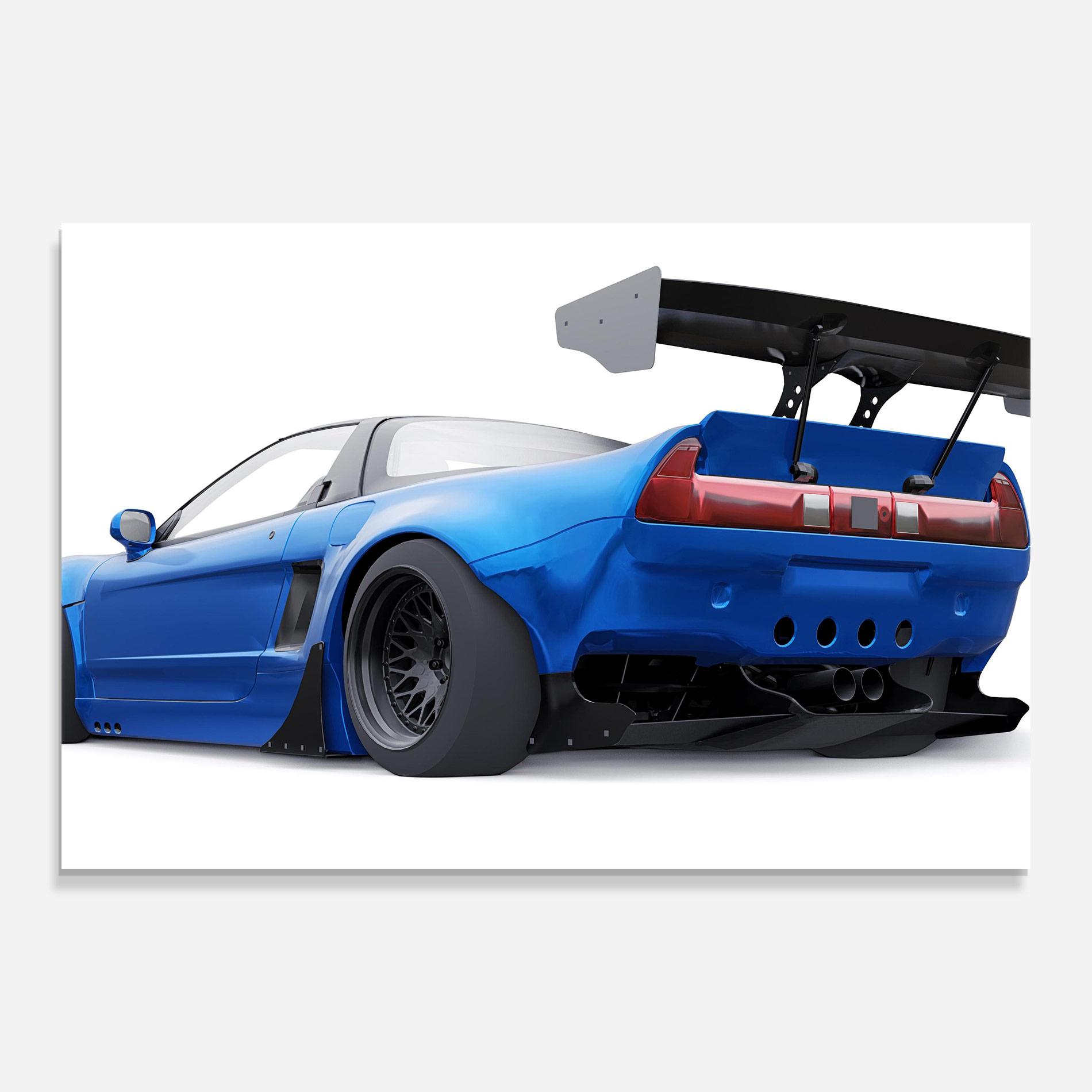 Tablou Sticla Blue Tuned Nsx mockup 0