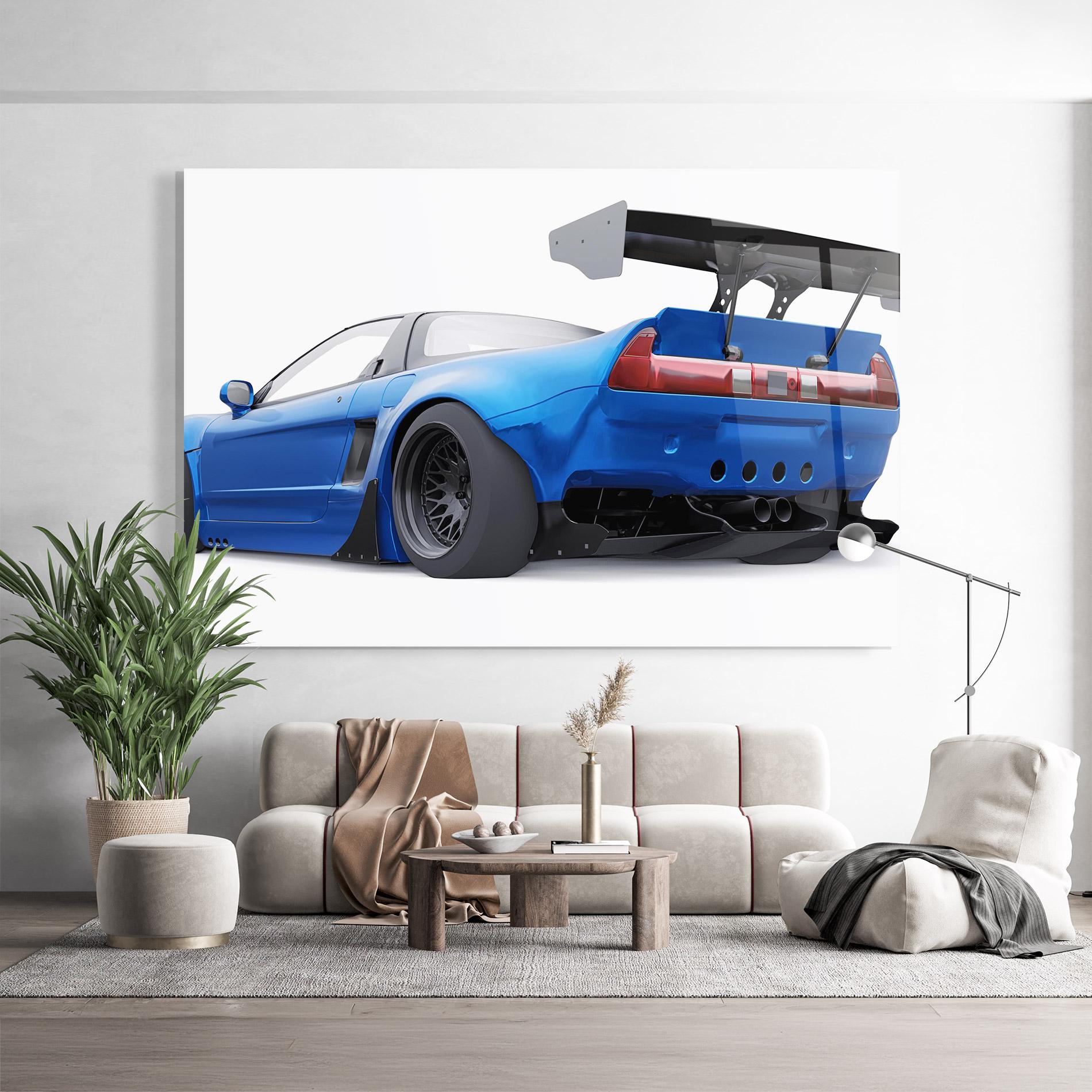 Tablou Sticla Blue Tuned Nsx mockup 9