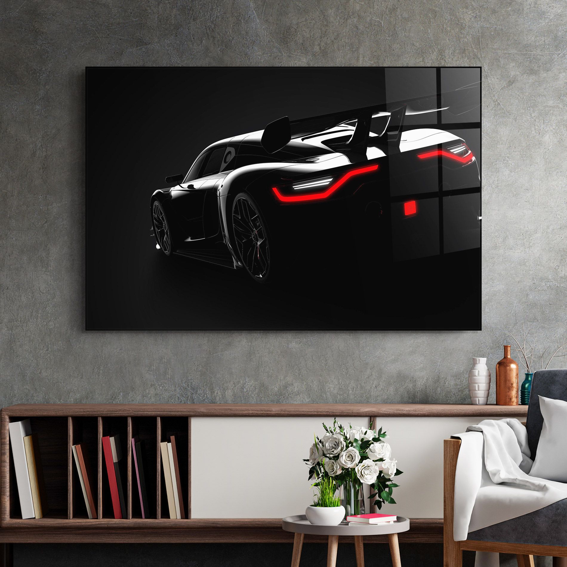 Black Hypercar Car mockup 2