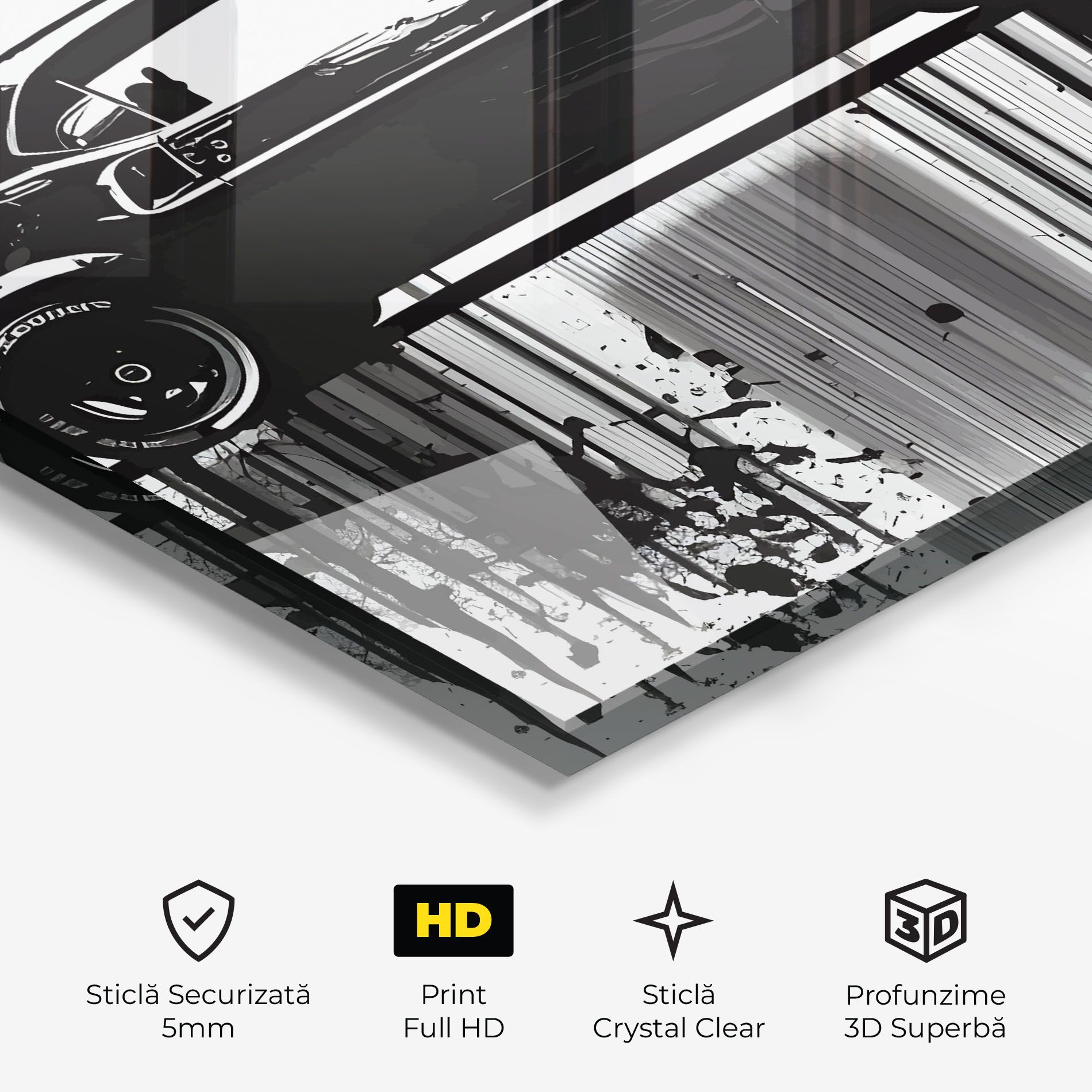 Black Car Drowing mockup 3