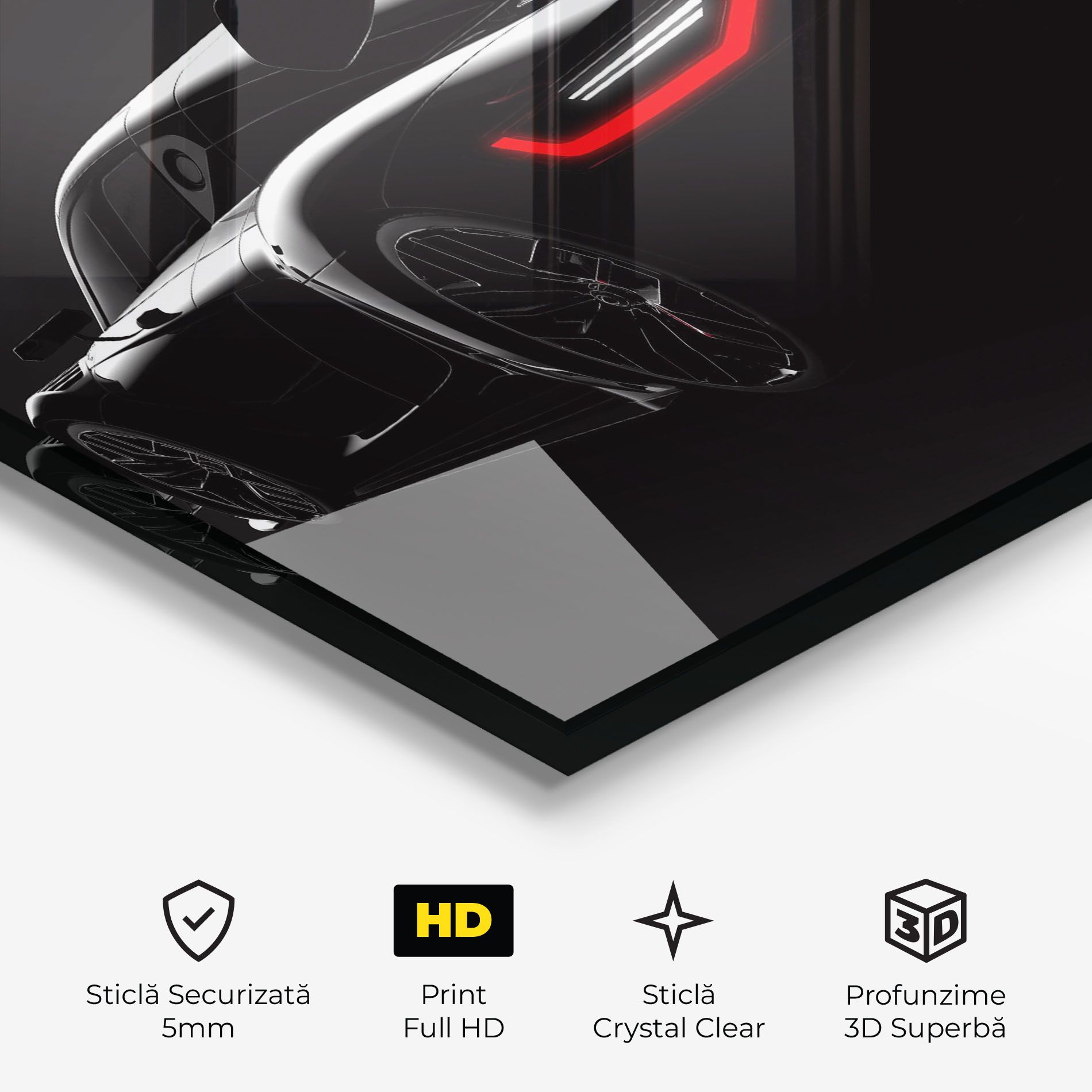 Black Hypercar Car mockup 3