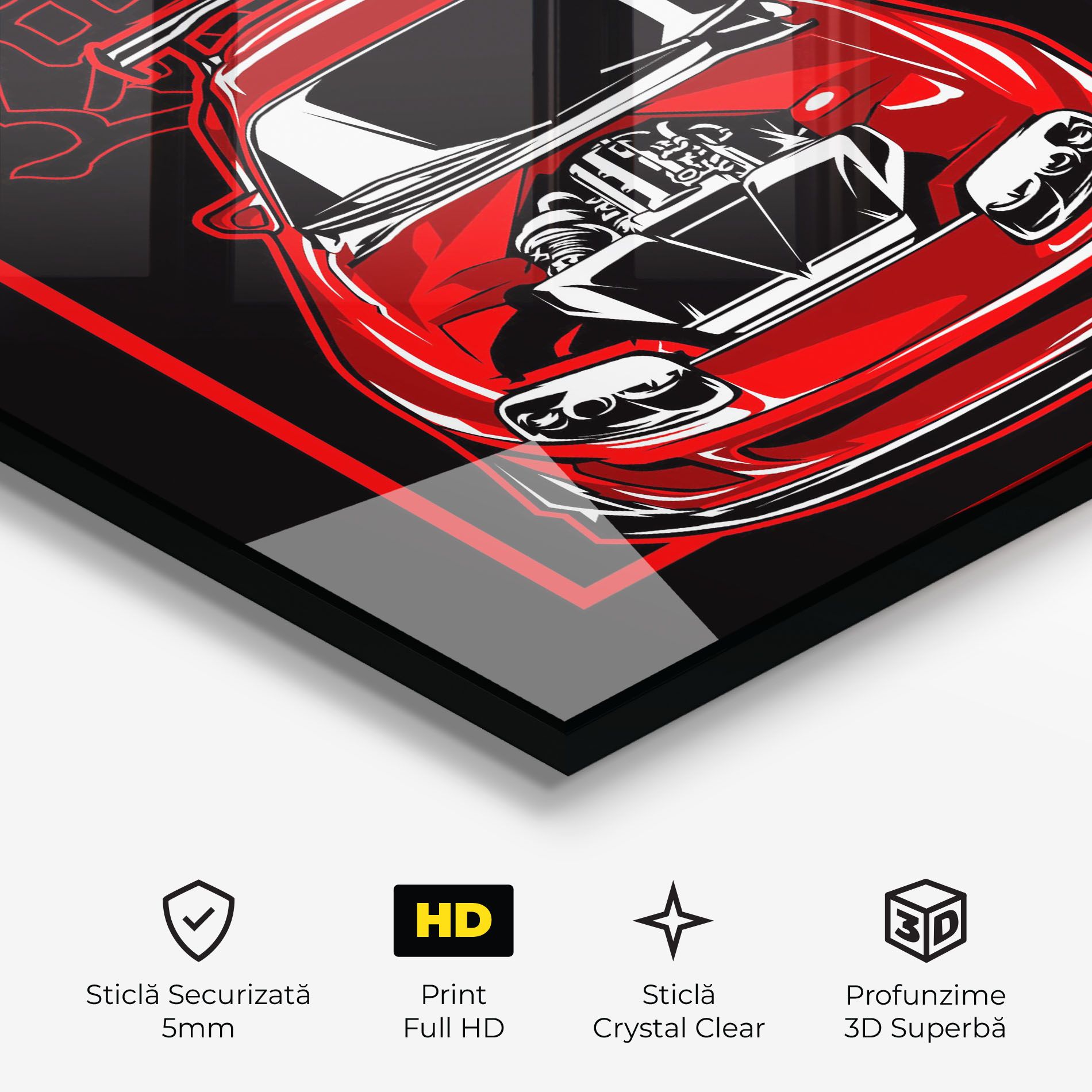 Japanese Red Car mockup 3