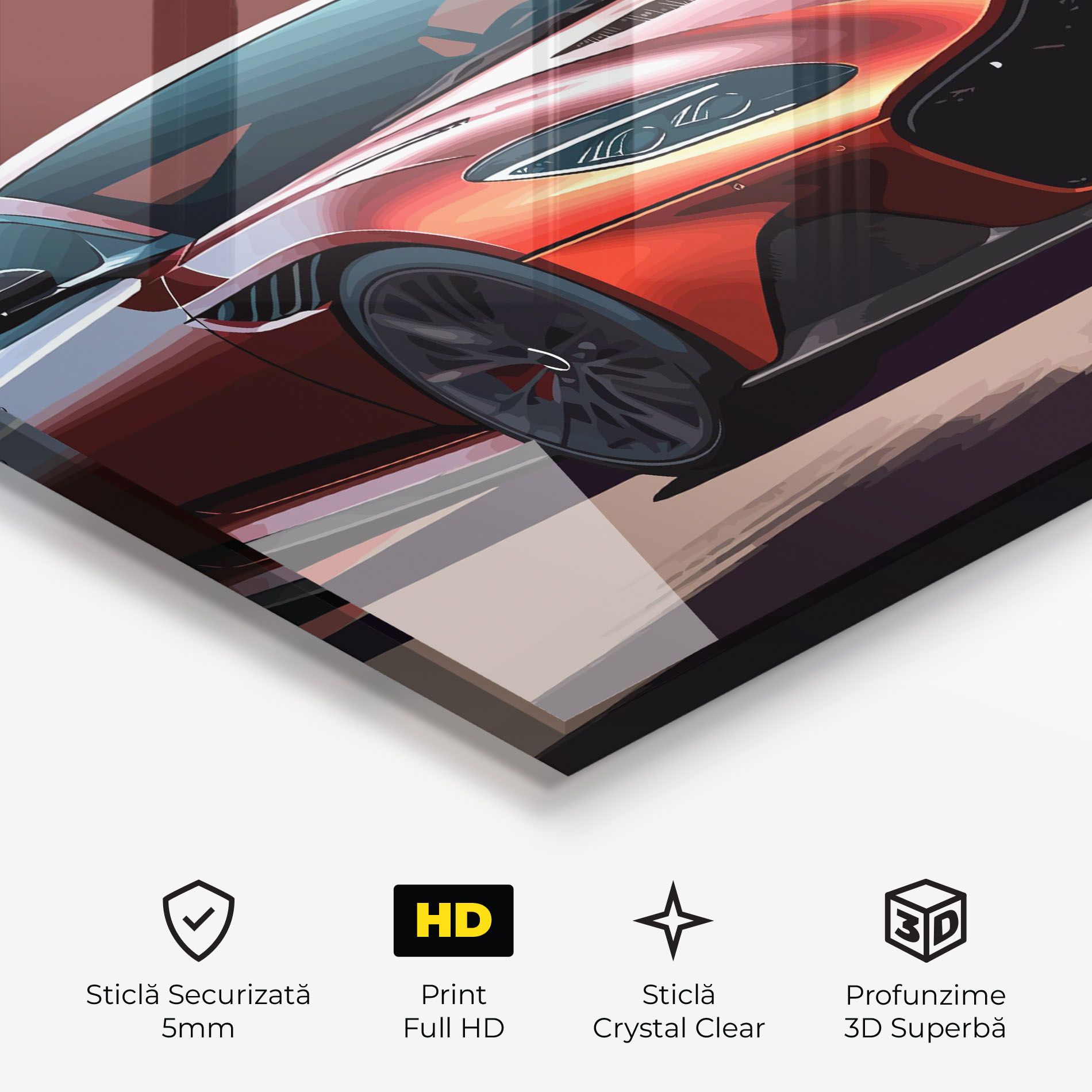 Red Cool Car mockup 3