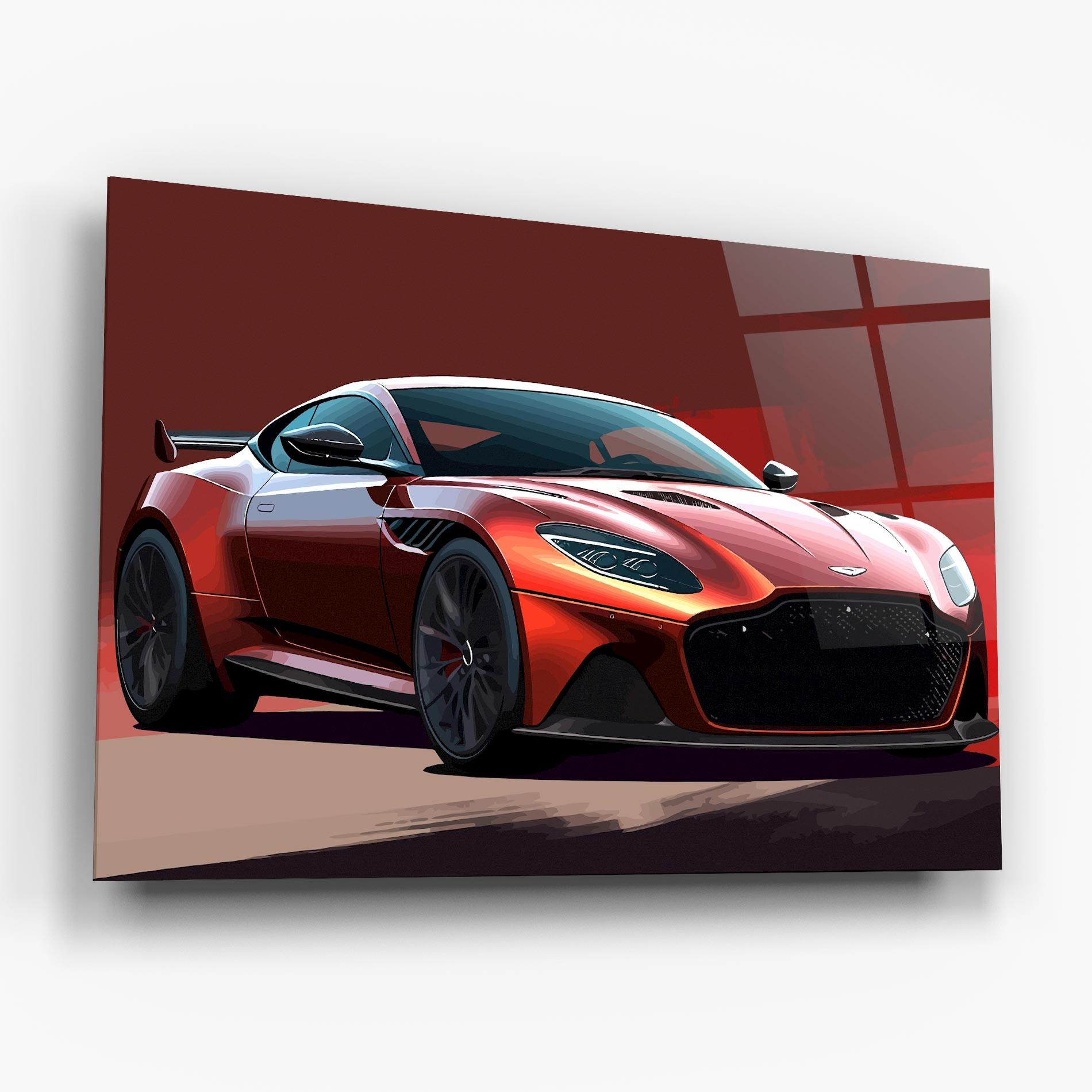 Tablou Sticla Red Cool Car mockup 6