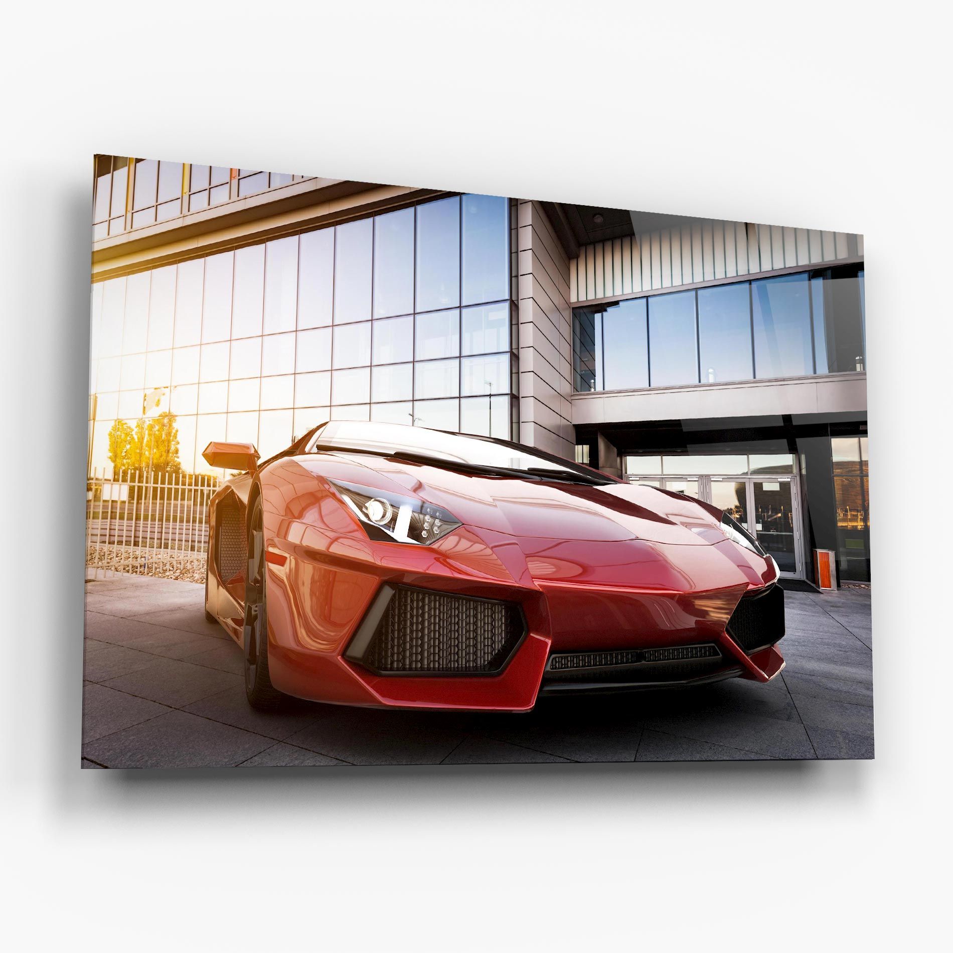 Red Lambo Outside mockup 6