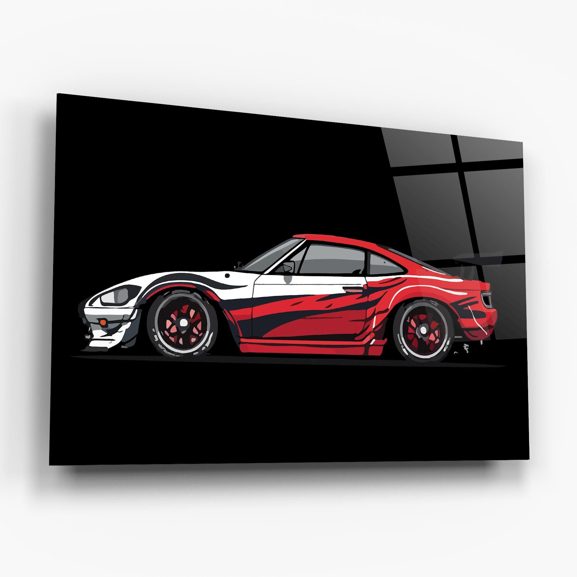 Red White Sport Car mockup 6