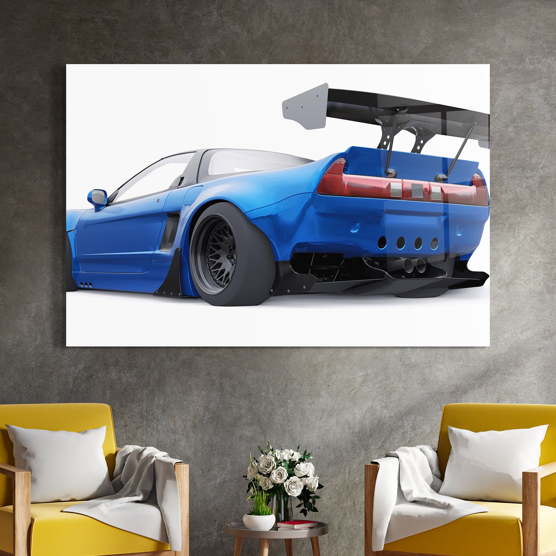 Blue Tuned Nsx mockup 4