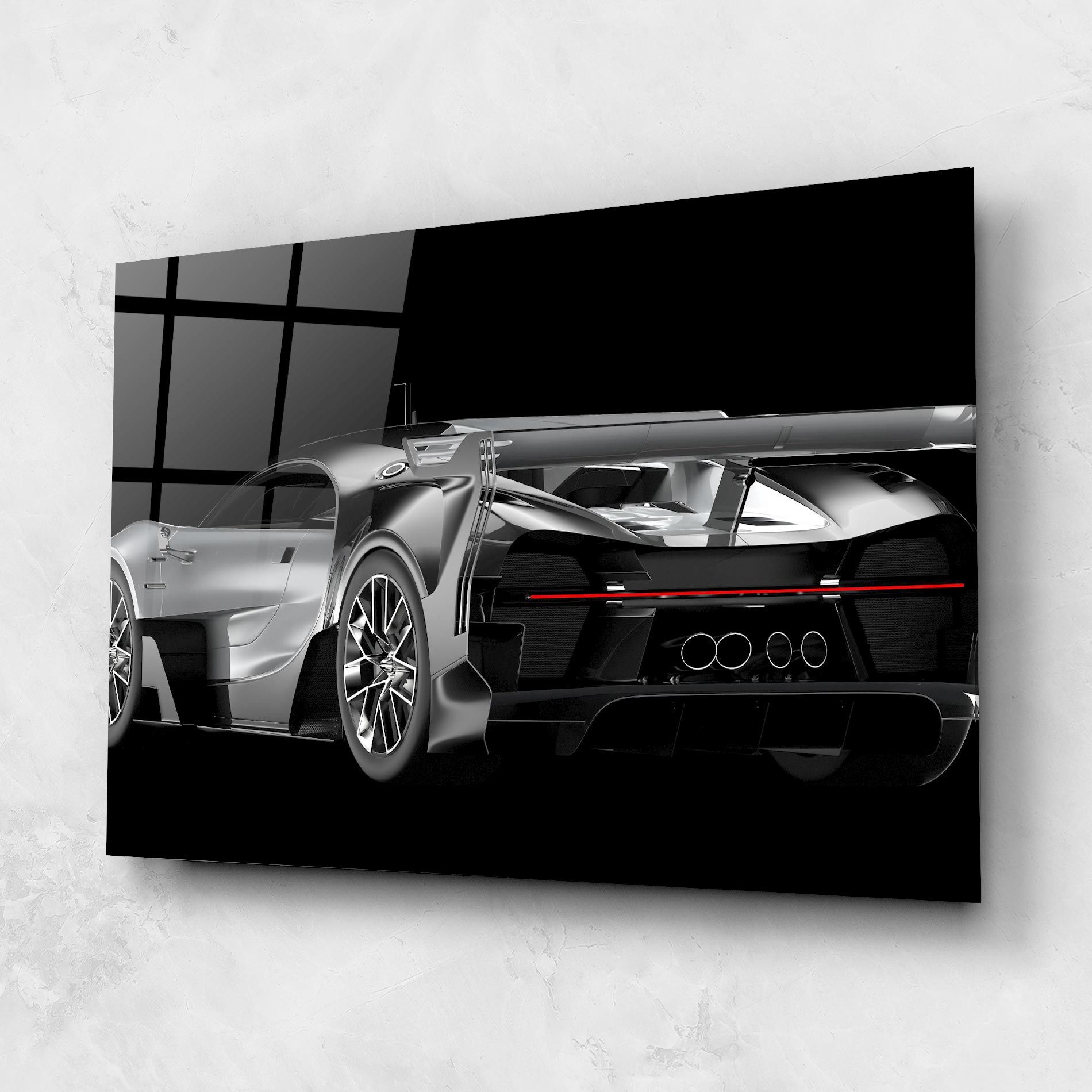 Black Rear Hypercar mockup 1