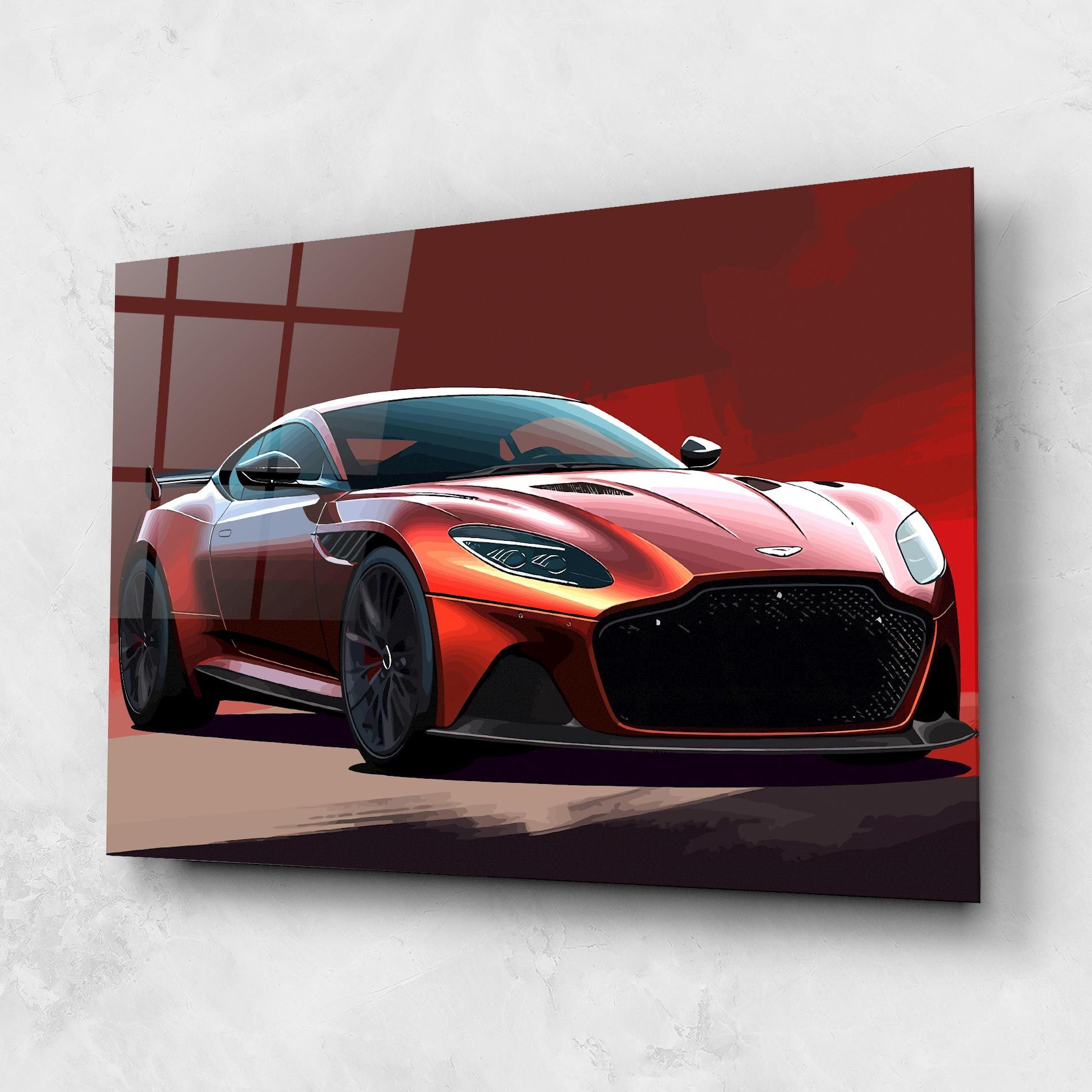 Red Cool Car mockup 1