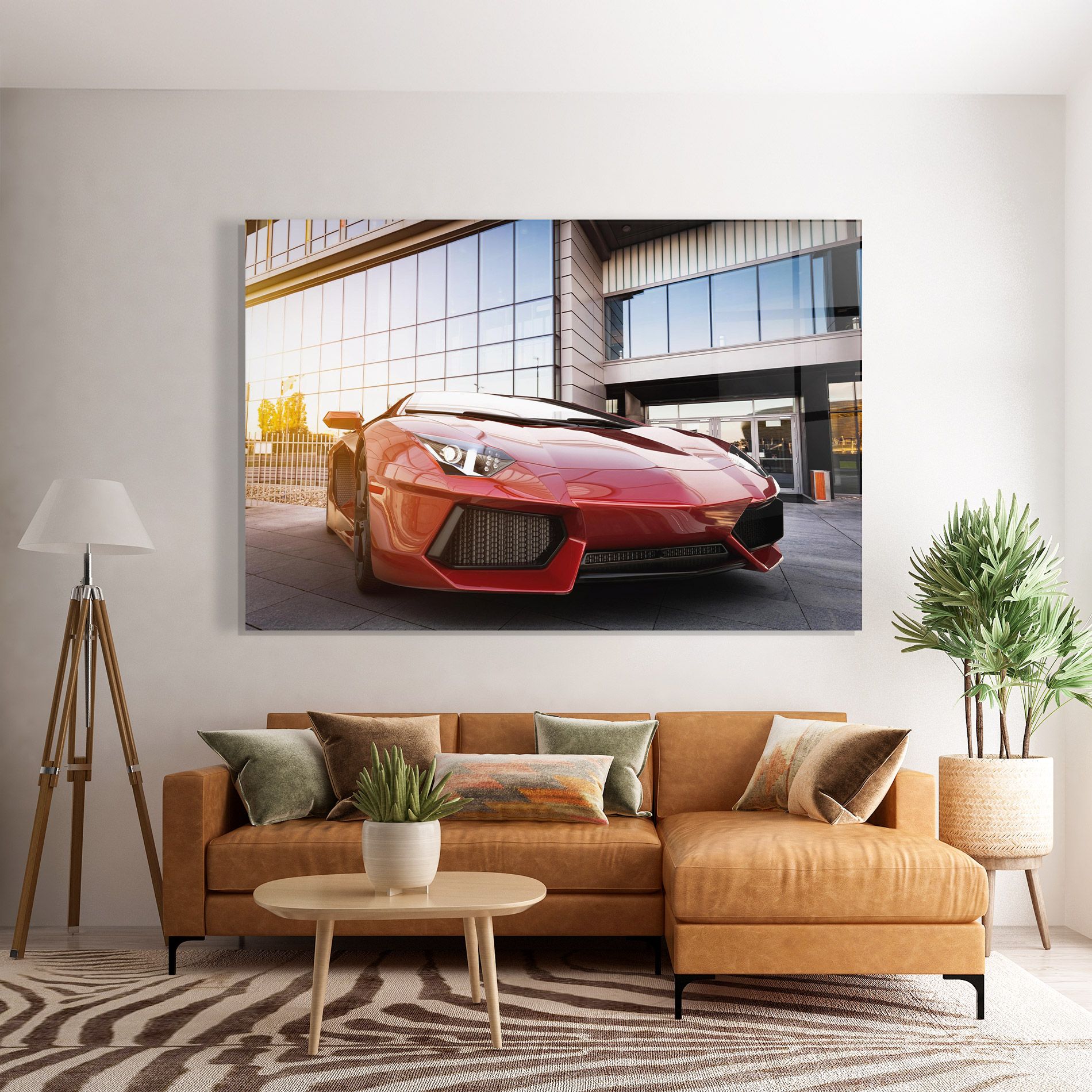 Red Lambo Outside mockup 7