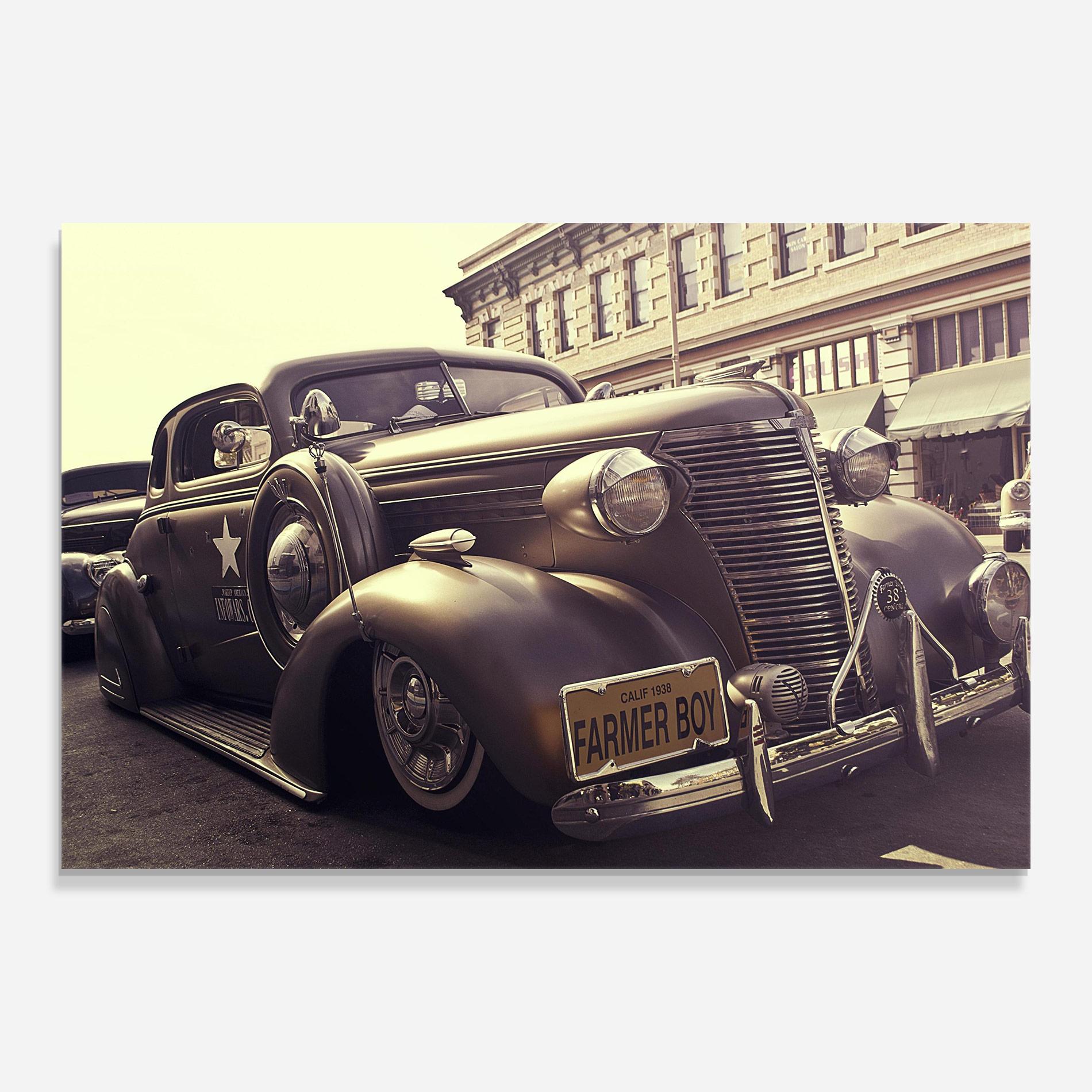 Tablou Sticla Old Classic Car mockup 0