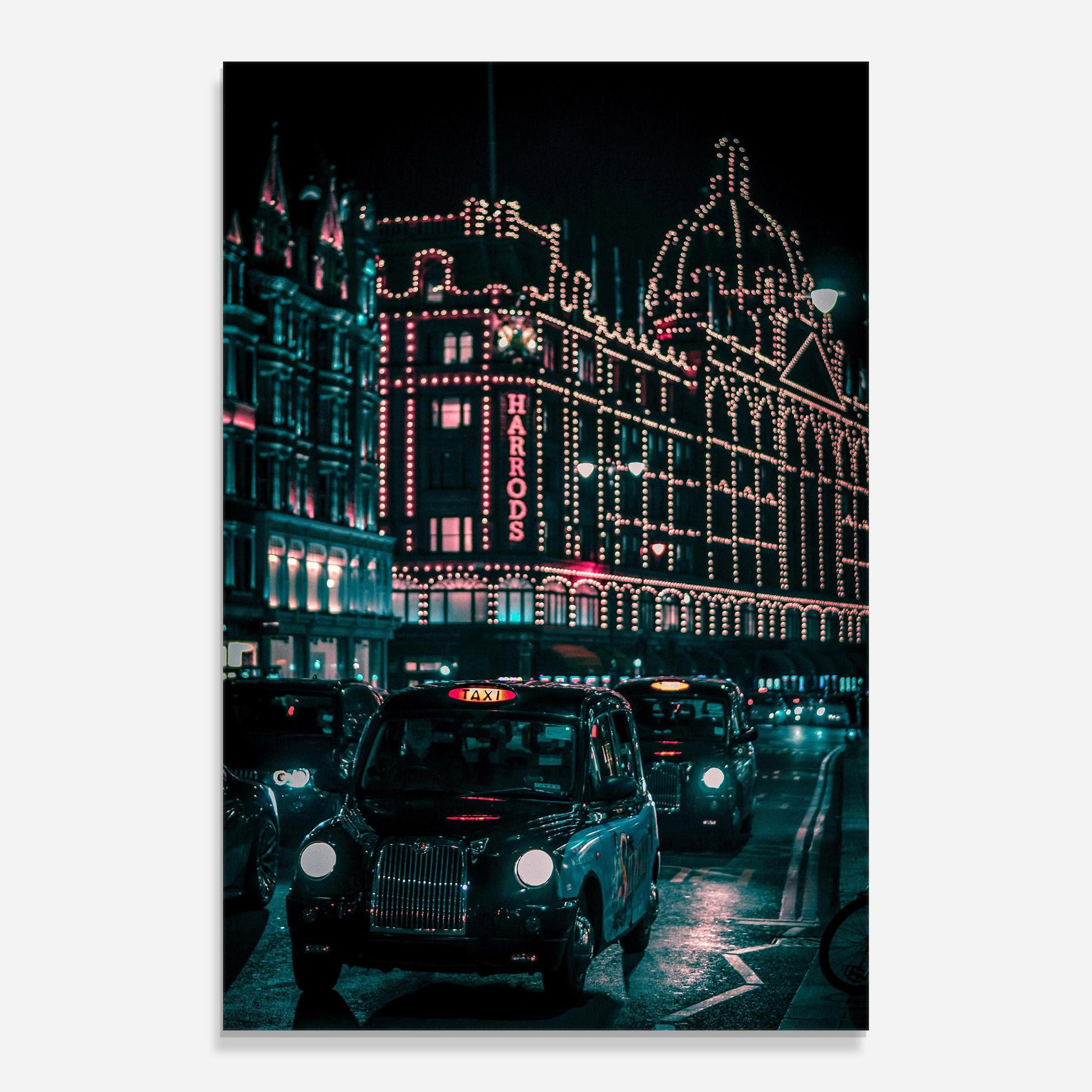 Tablou Sticla City Lights Car mockup 0