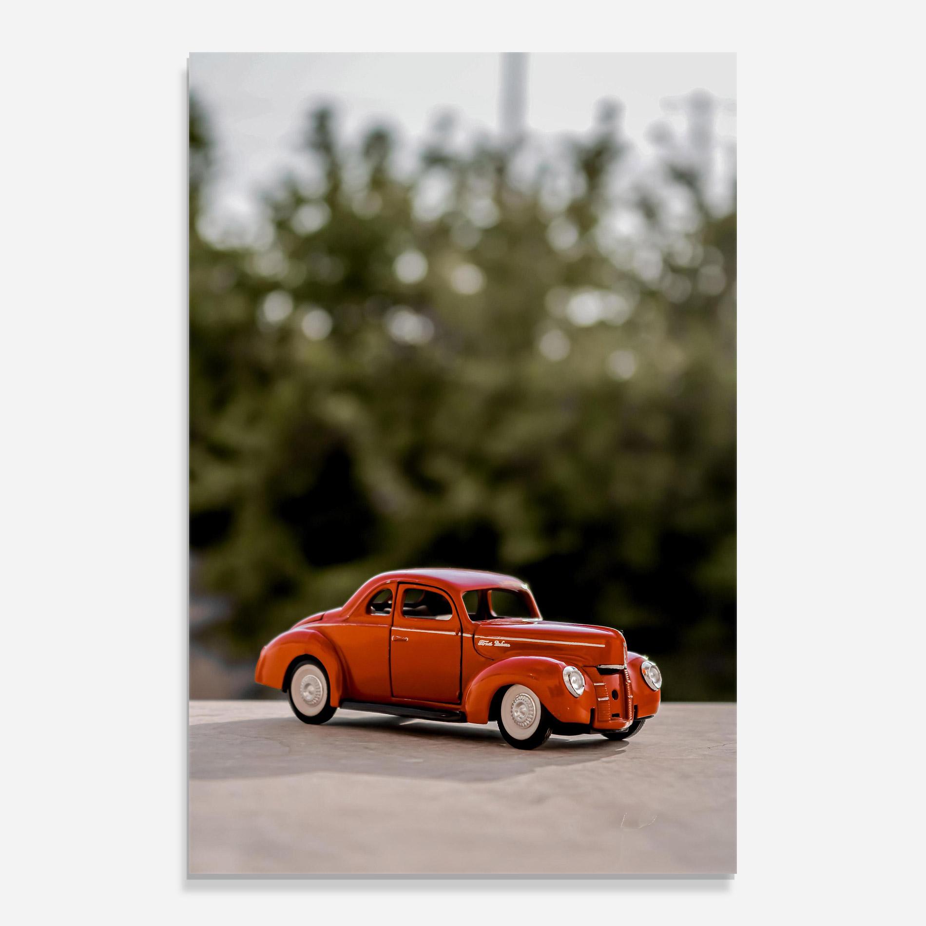 Tablou Sticla Vintage Orange Toy mockup 0