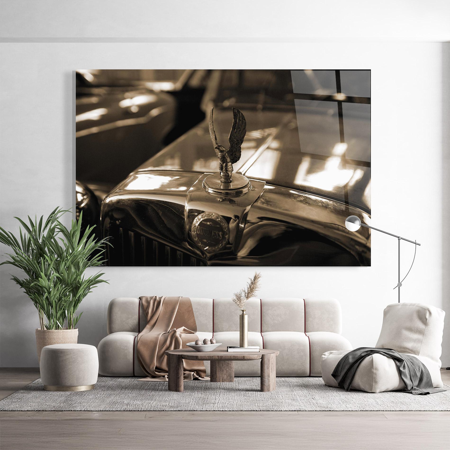 Tablou Sticla Metal Details Car mockup 9