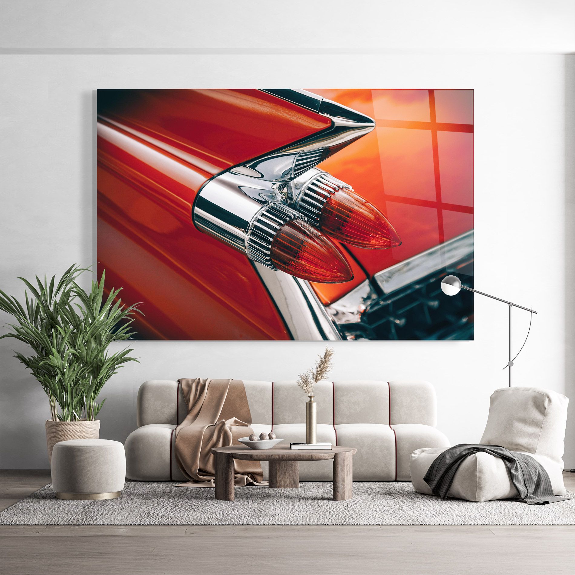 Vintage Car Red mockup 9