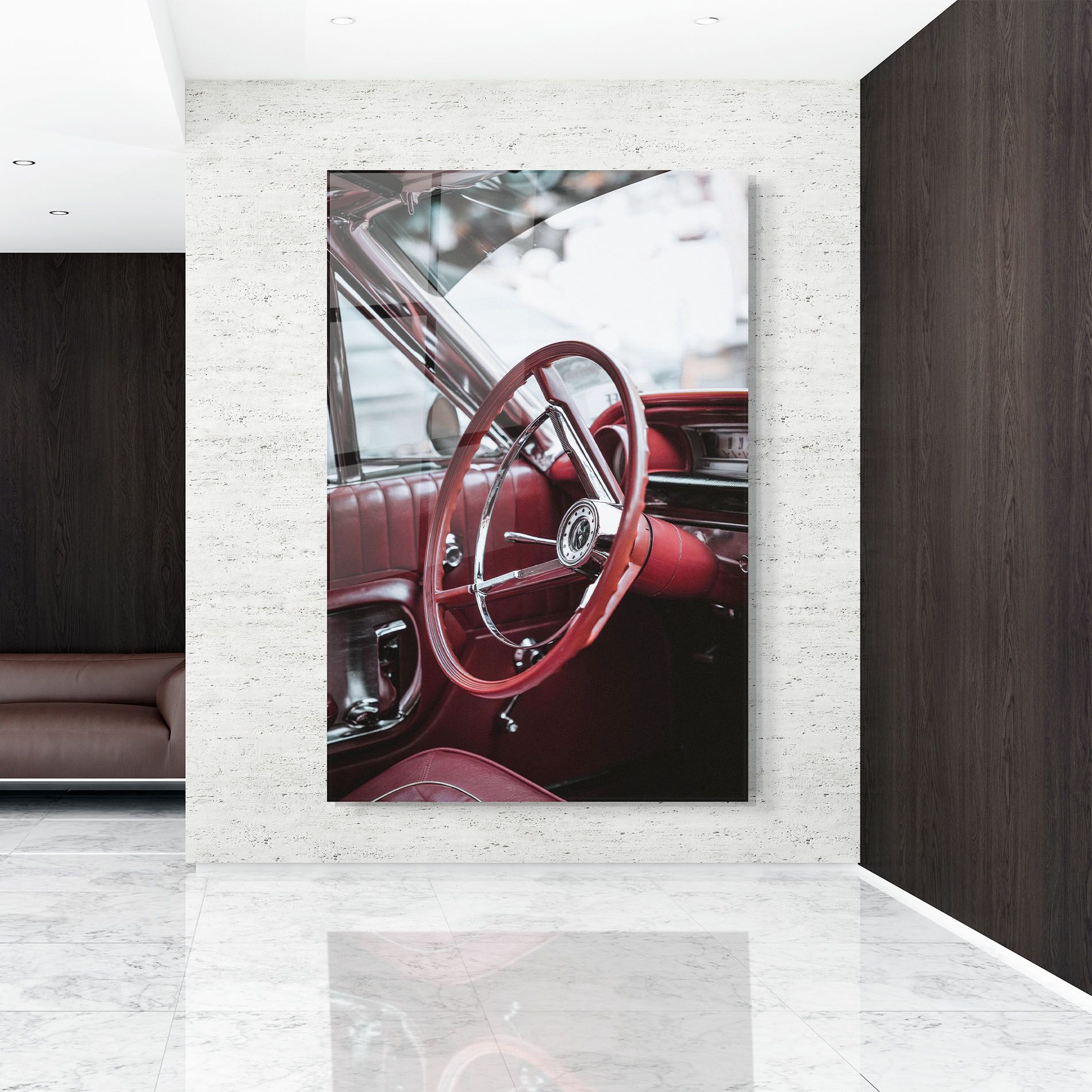 Red Steering Wheel mockup 9