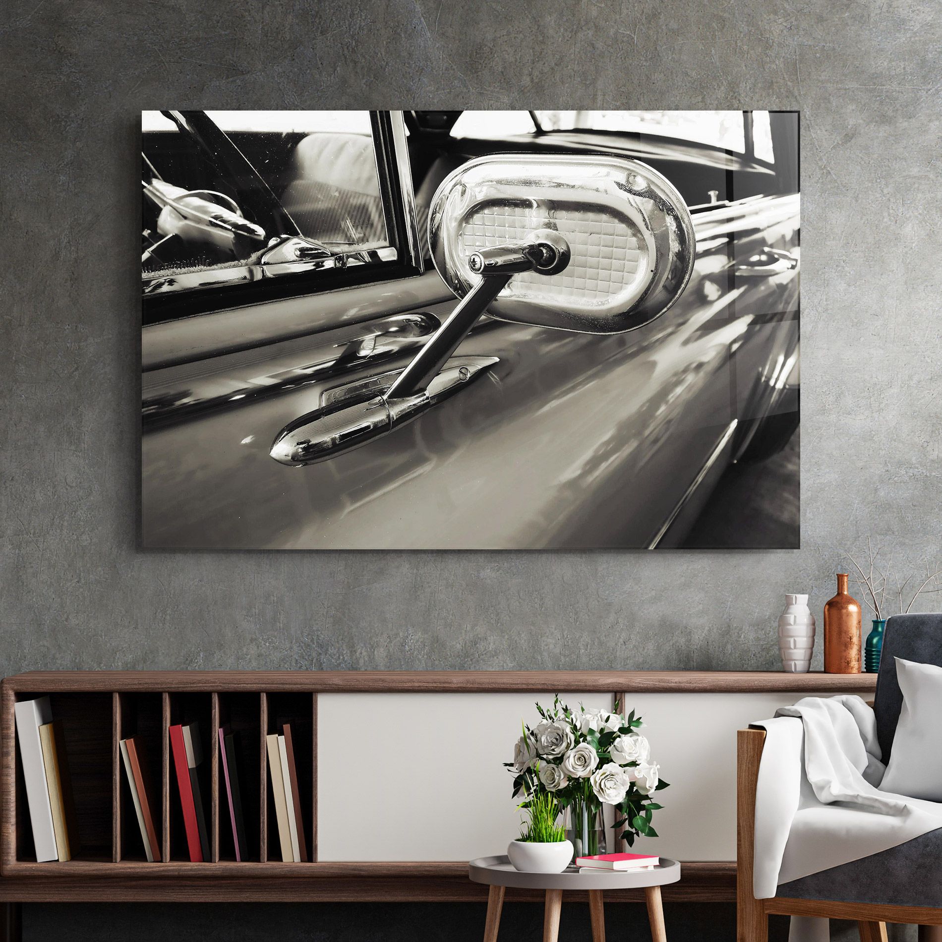 Close Up Grey Car mockup 2