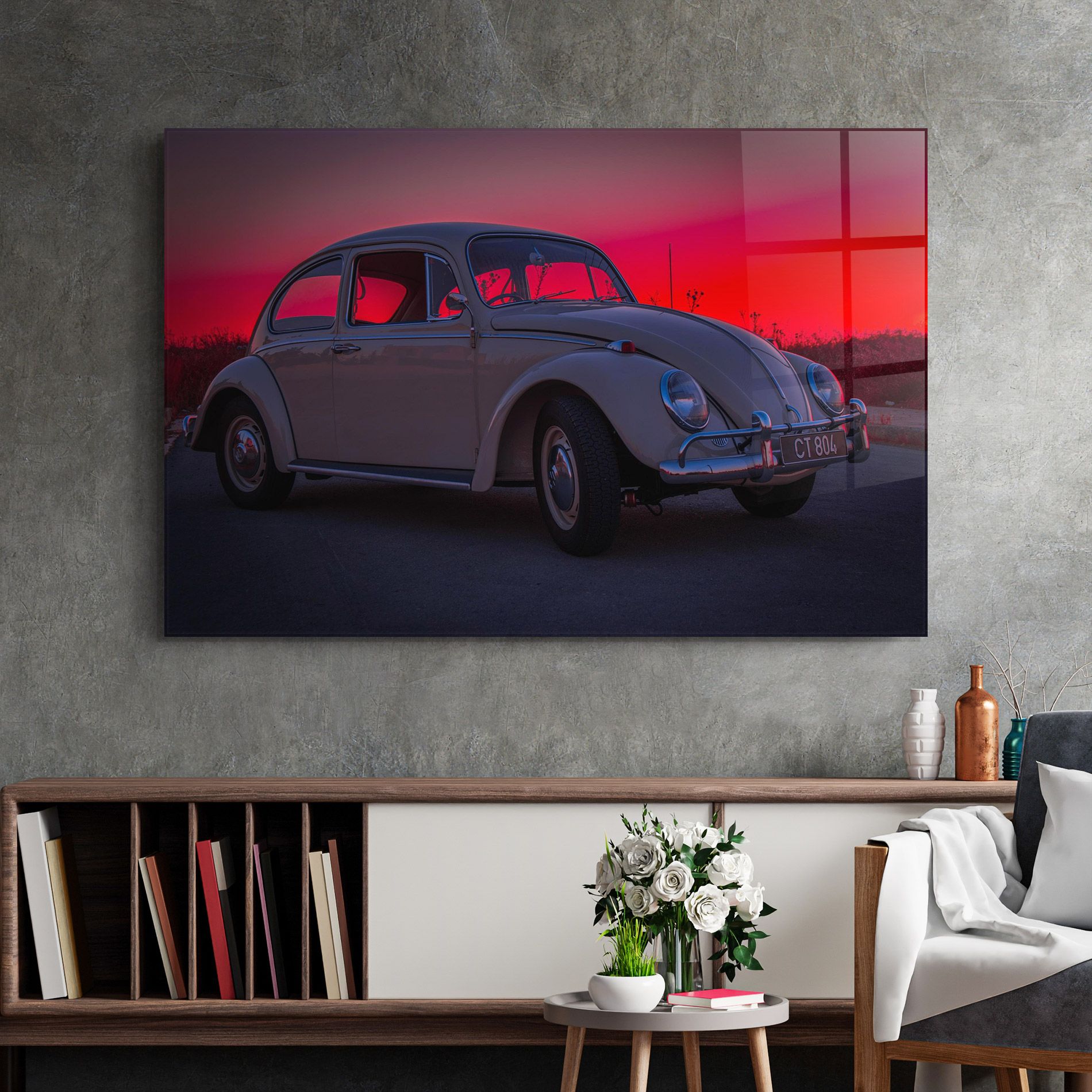 Old Car Sunset mockup 2