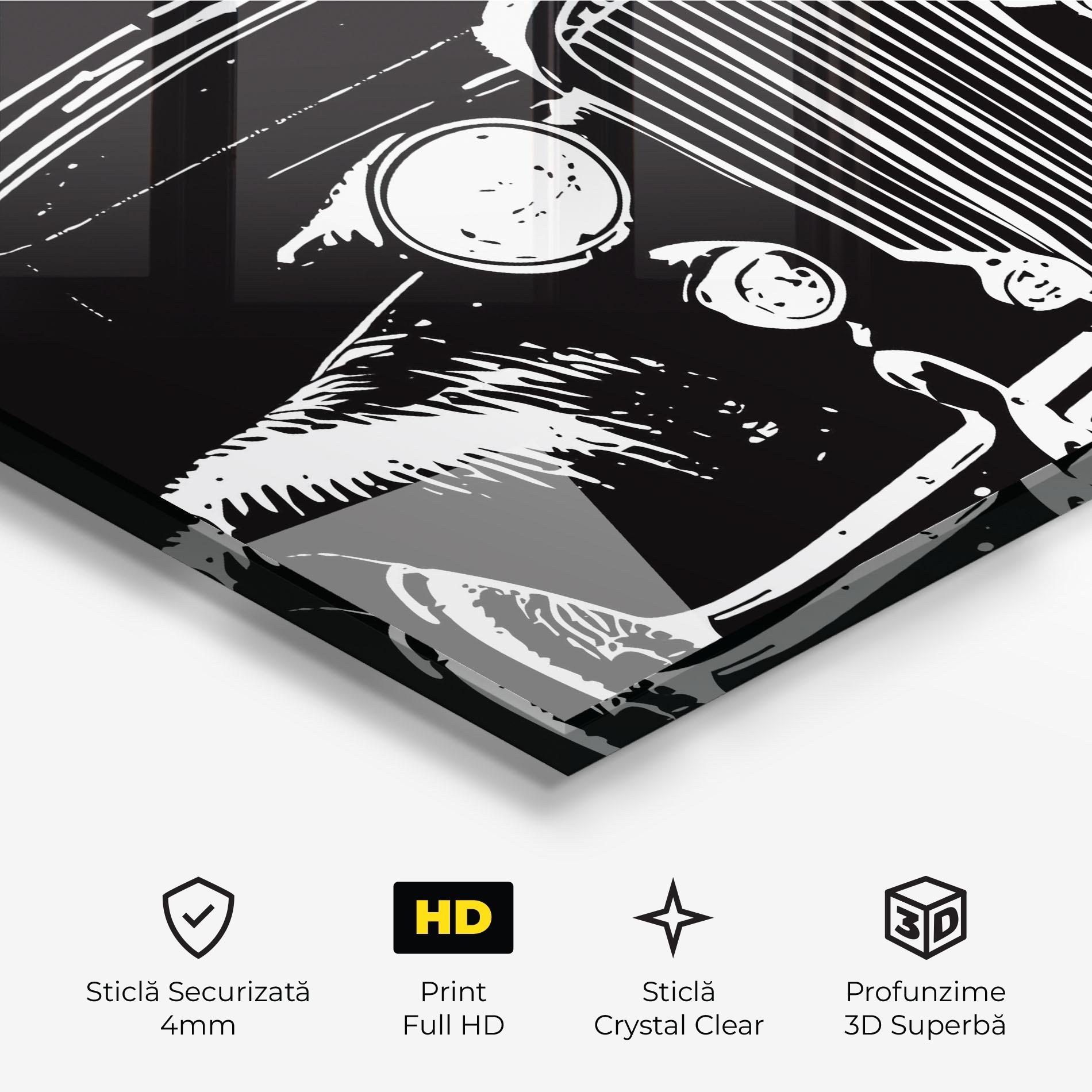 Tablou Sticla Old Car mockup 3