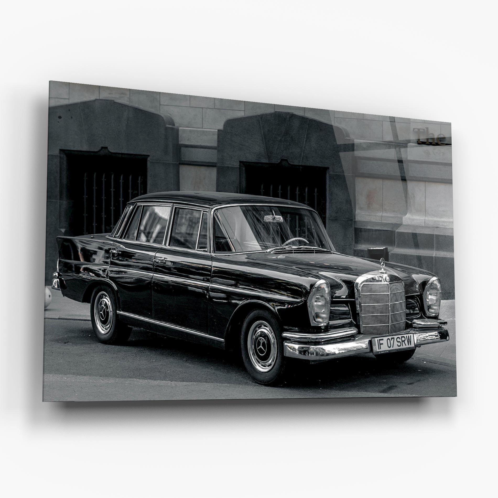 Tablou Sticla Pretty Classic Car mockup 6